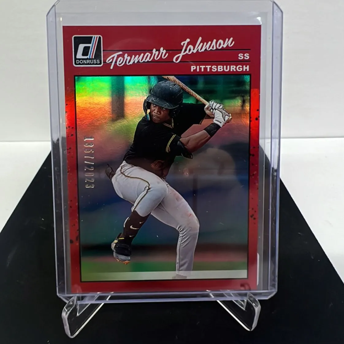 Product image for #176 2023 Donruss Termarr Johnson *1990 Variation* /2023