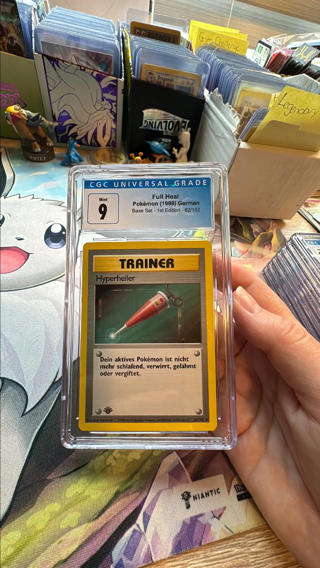 Product image for Slab - 1999 Base Set - 1st Edition Full Heal  CGC 9