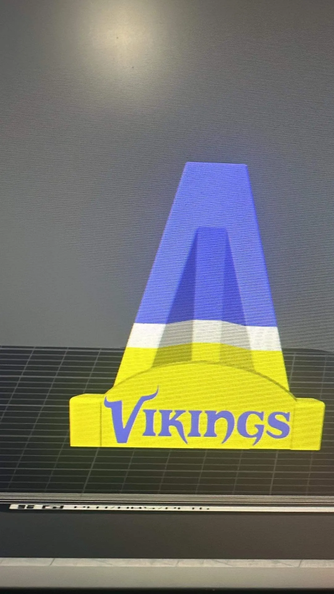 Product image for 3D printed Minnesota Vikings stand - stripes