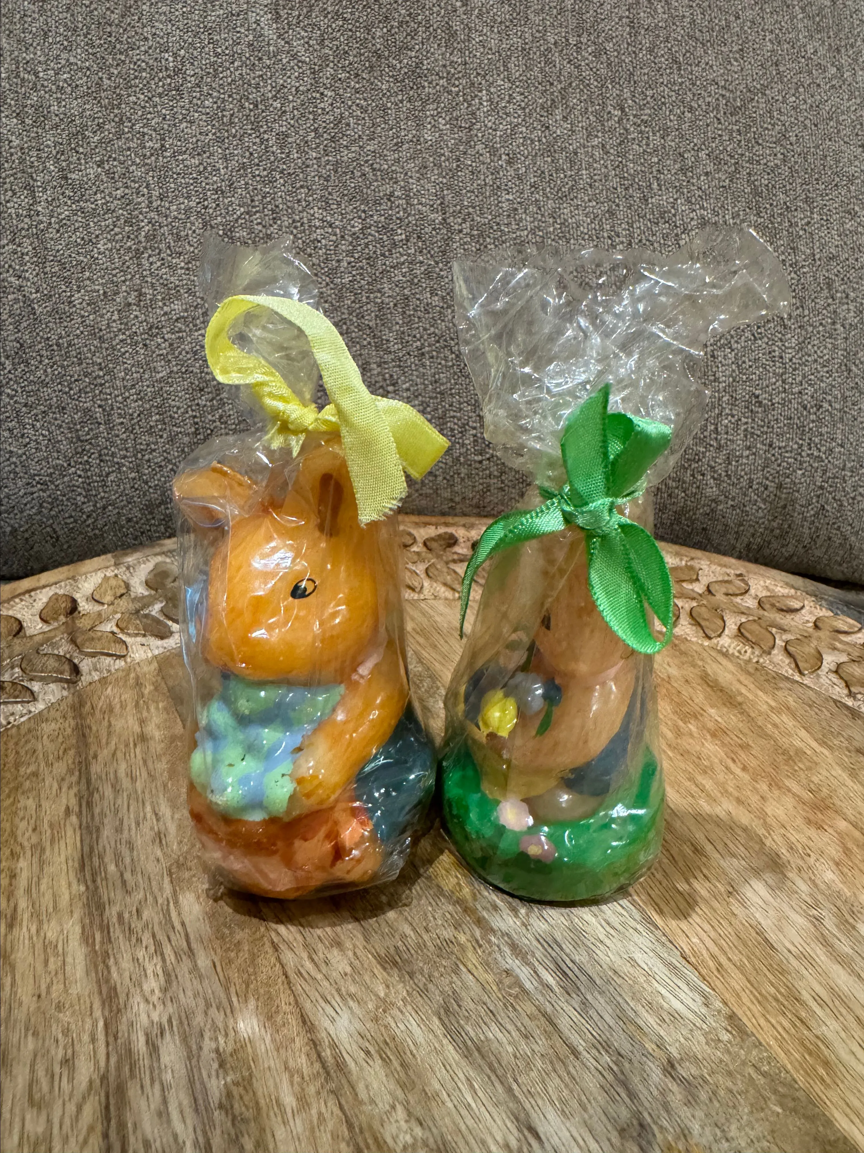 Product image for Set of 2 Vintage Easter Bunny Candles New old stock