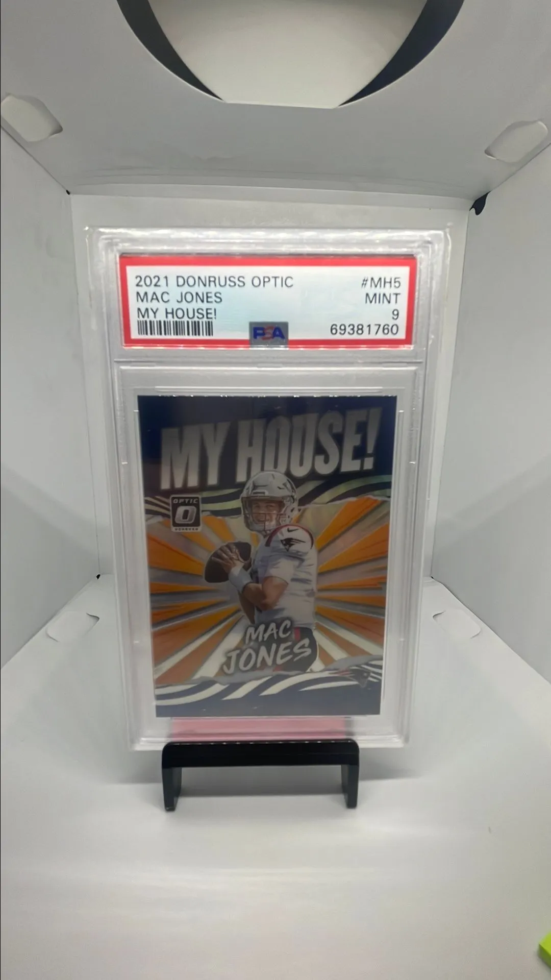 Product image for 2021 Panini Donruss Optic My House! Mac Jones MH5 My House! PSA MINT 9