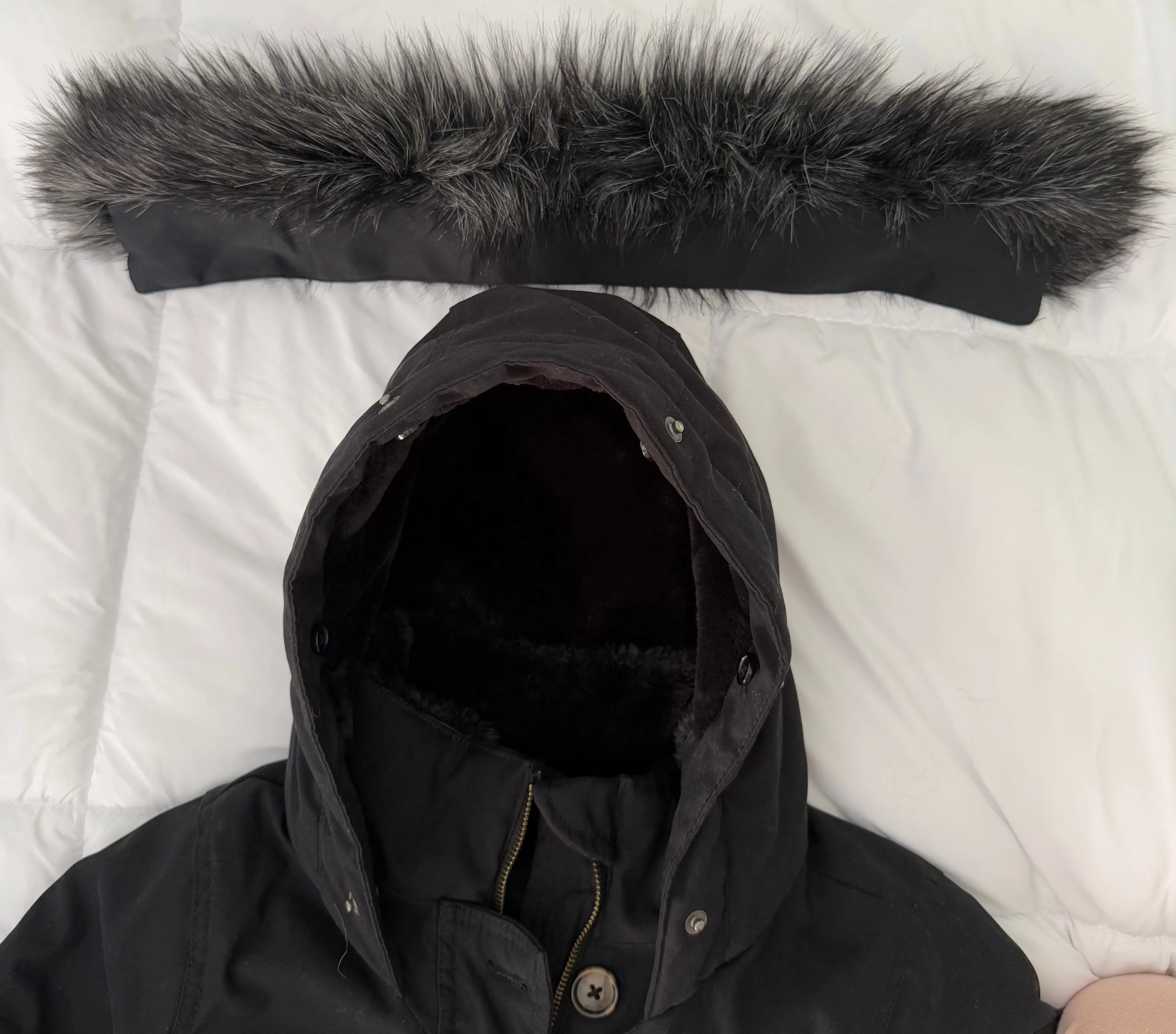 Product image for Hollister Coat Zip Winter Faux Fur Hooded Parka
