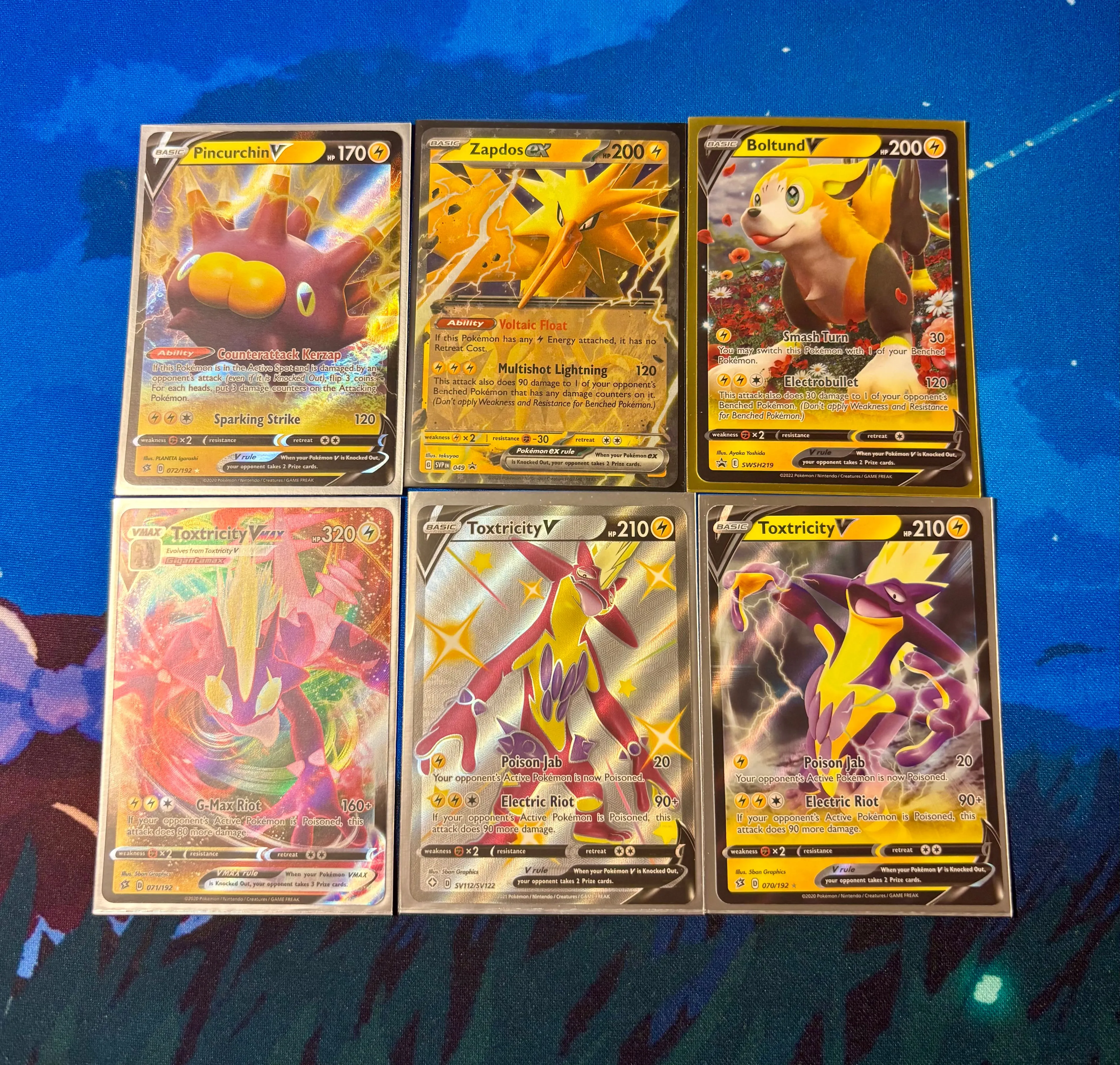 Product image for 6x Electric Type Pokemon Cards