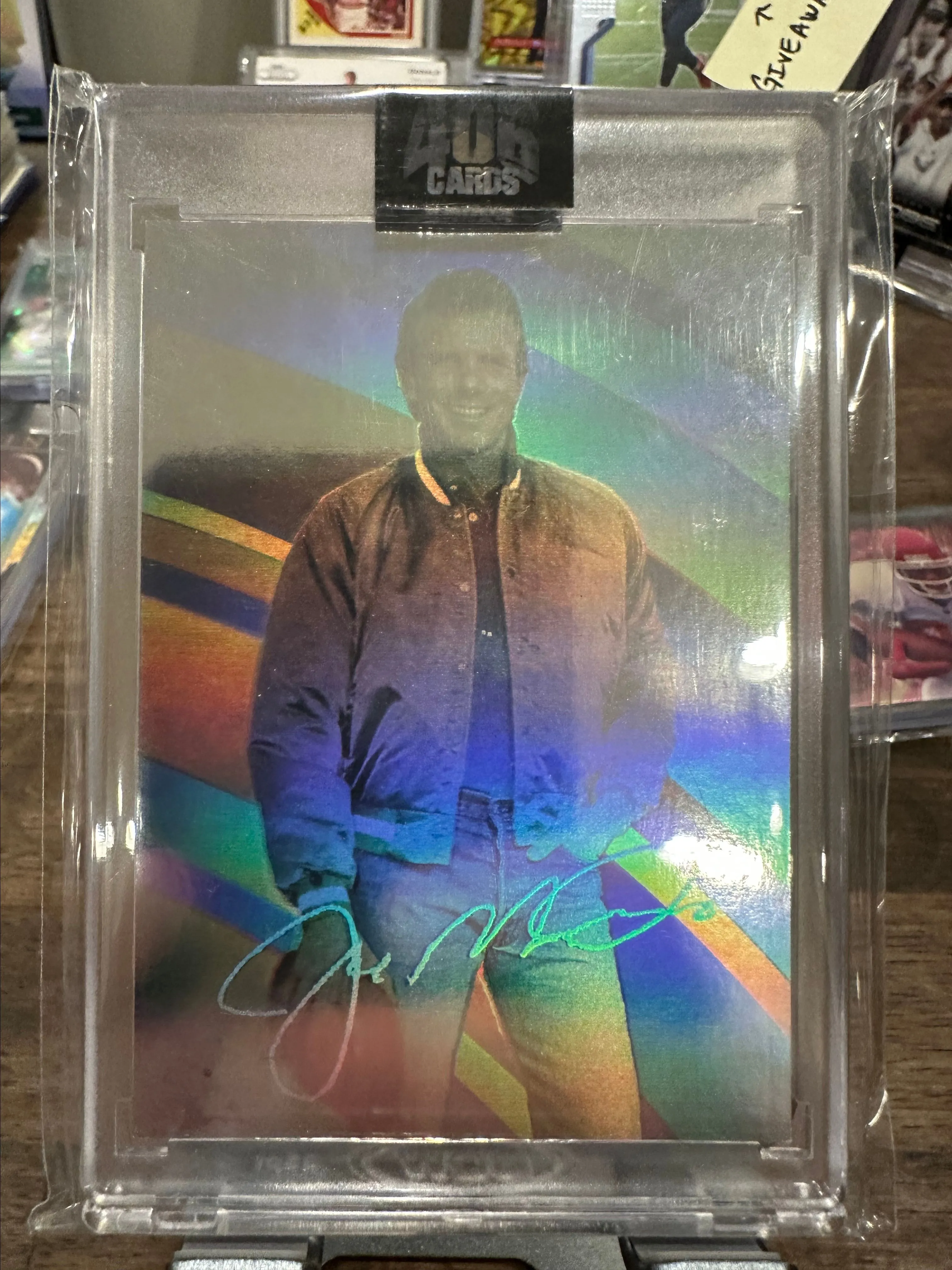 Product image for 1991 Arena Holograms Joe Montana Faux Auto