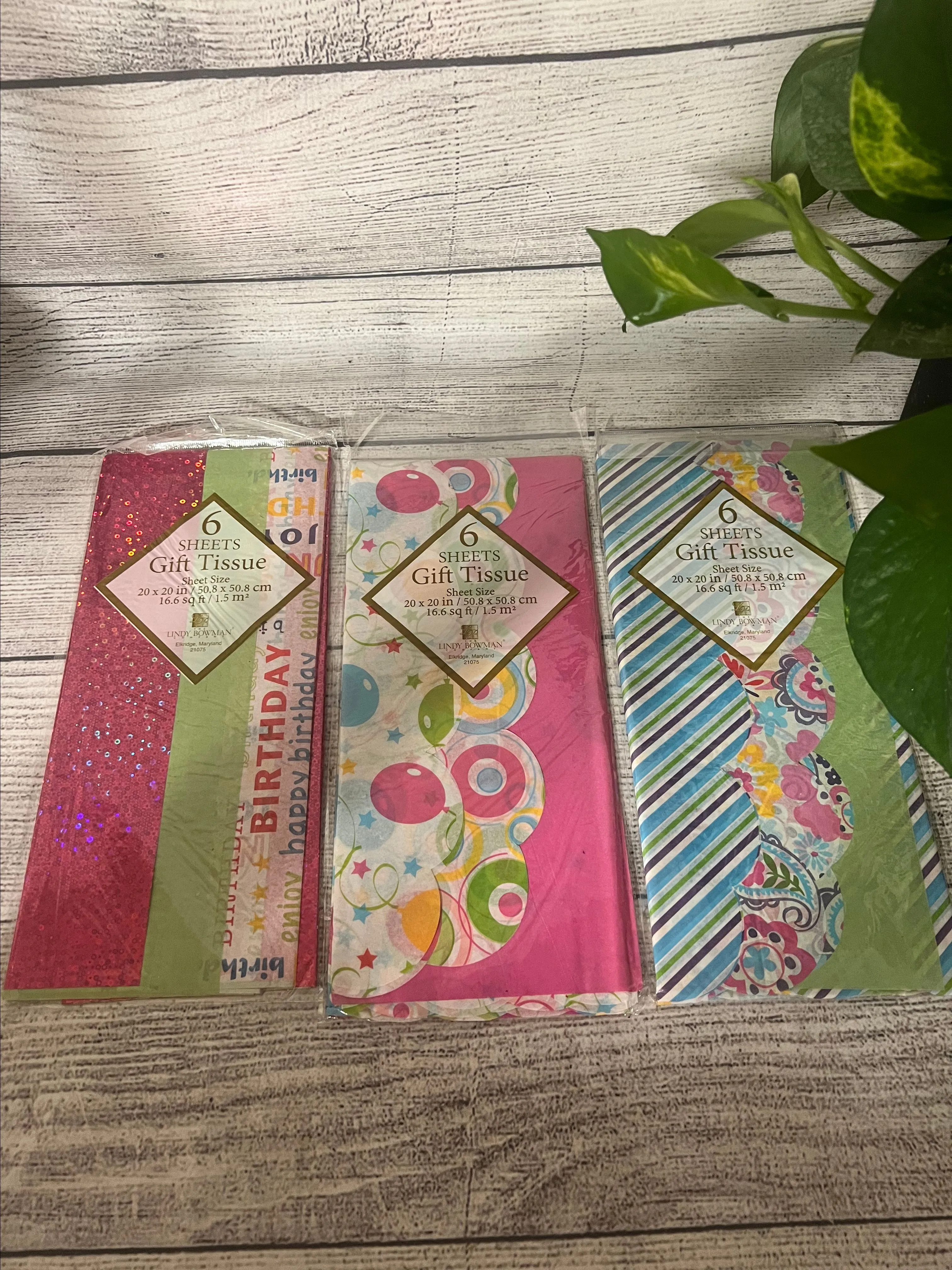 Product image for Set of 3 Packages of Tissue Paper