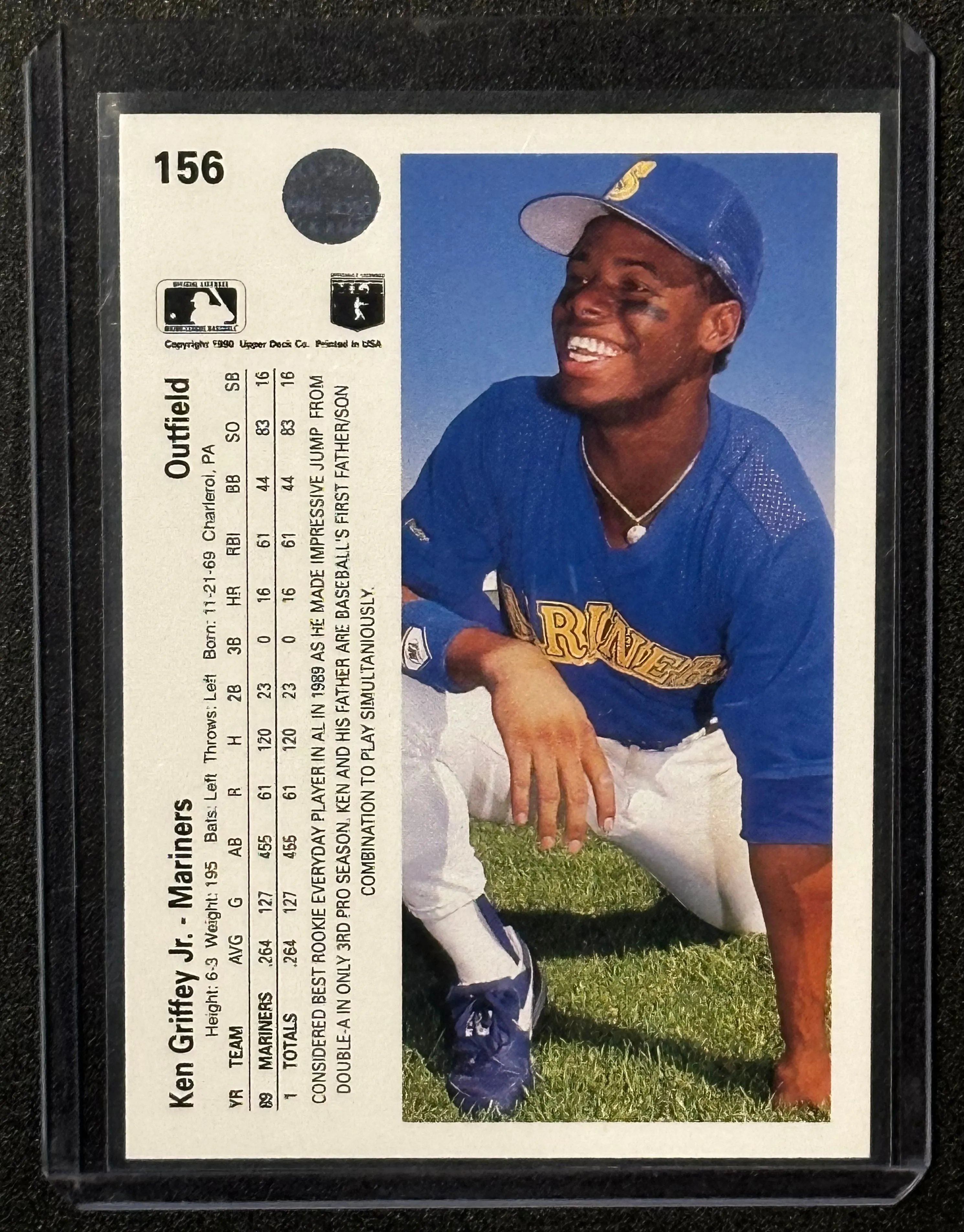 1990 UPPER DECK #156 KEN GRIFFEY JR Double ERROR VERSION (Very Rare)   Whatnot: Shop, Sell, Connect