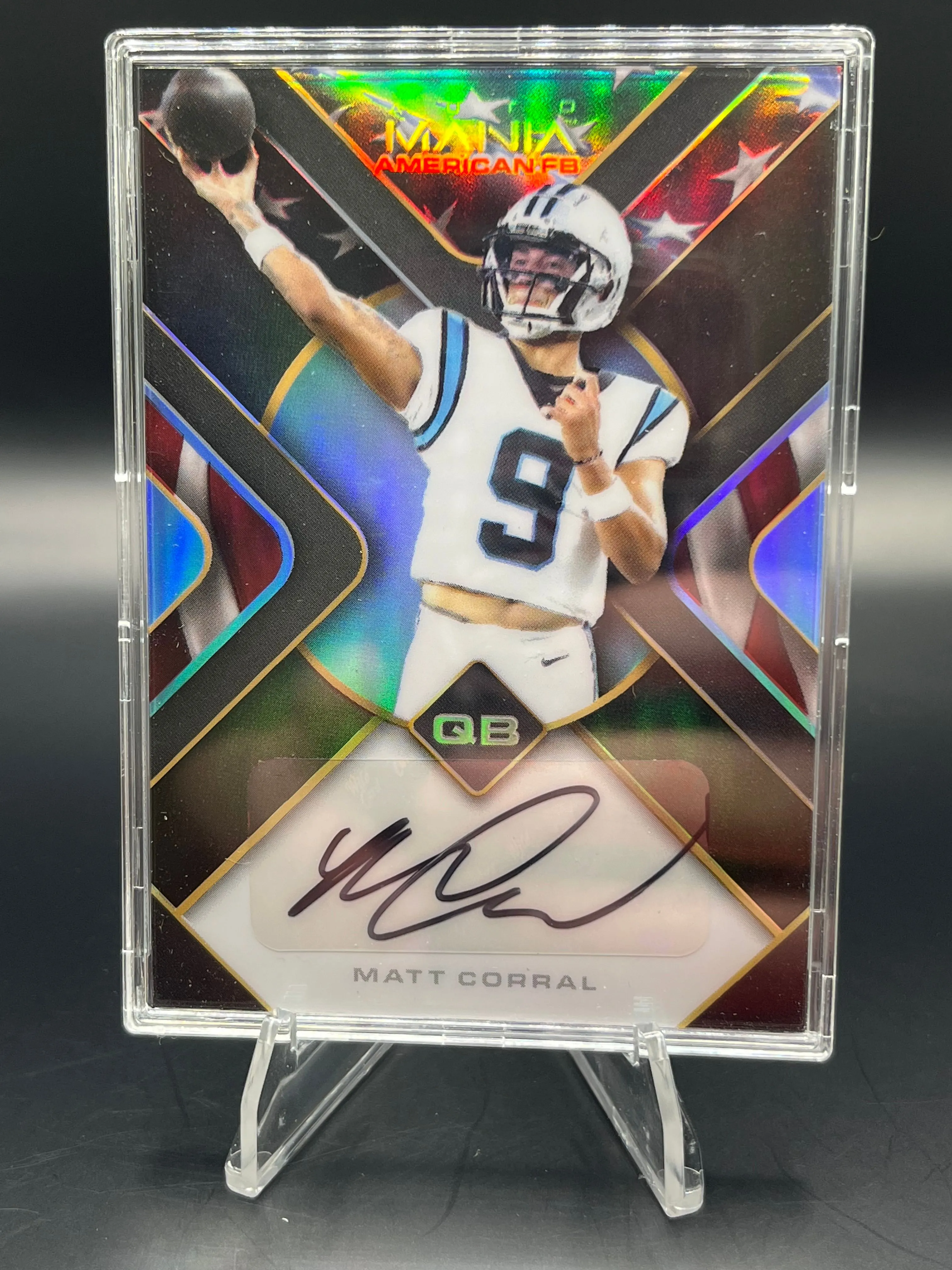 Product image for 14/25 Matt Corral QB 2022 Wild Card Auto Mania American FB Auto