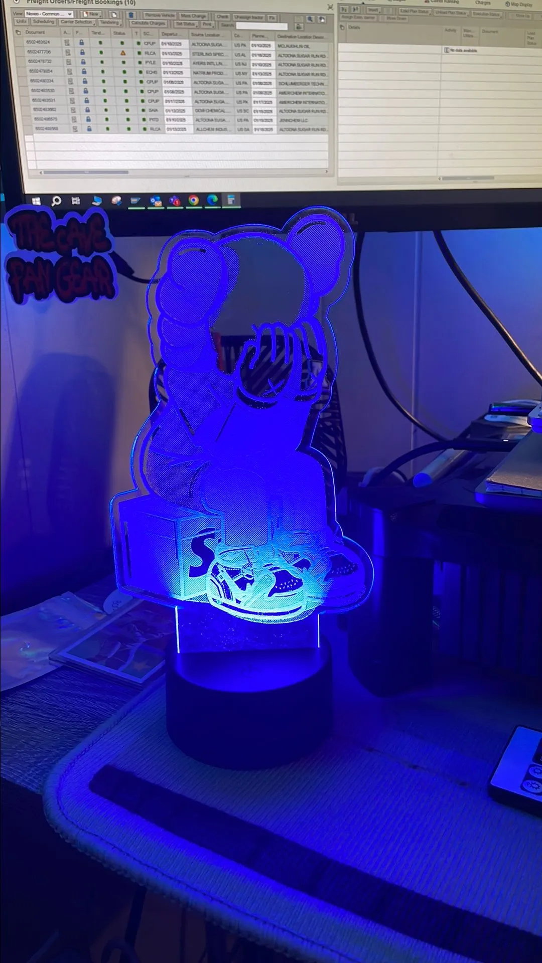 Product image for Crying Kaws on Supreme Box Light