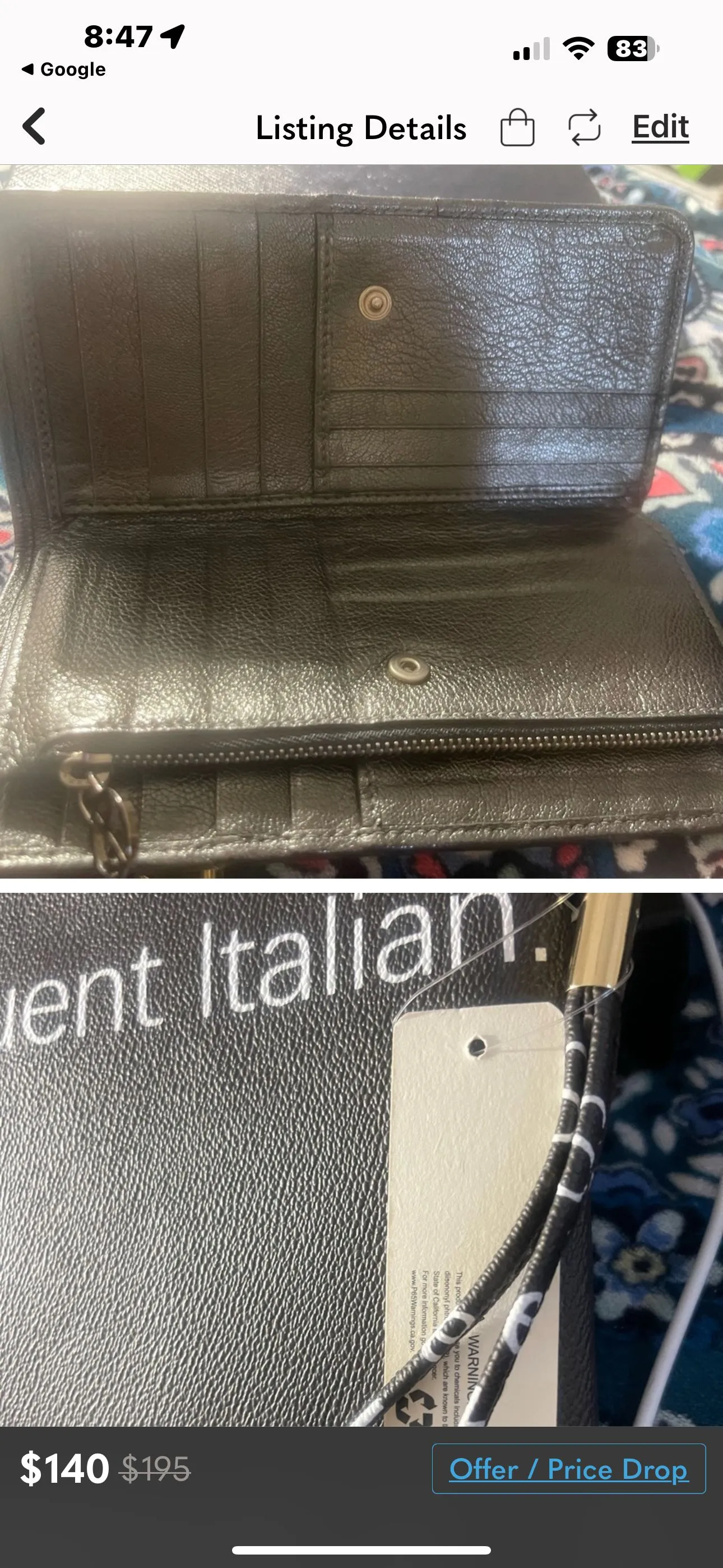 Product image for This bundle new Giorgio Armani wallet & Message clutch accessories