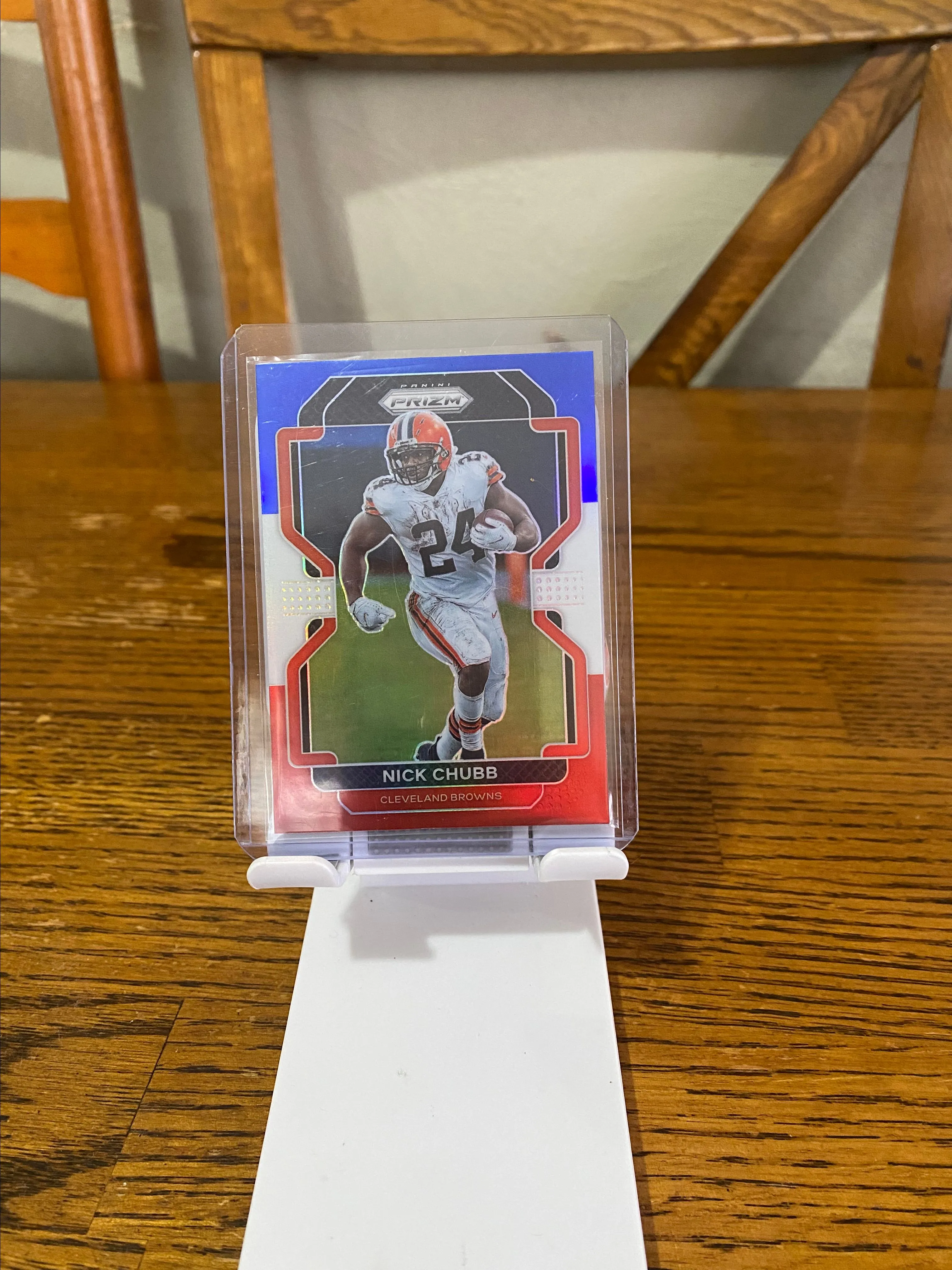 Product image for Nick Chubb red white and blue
