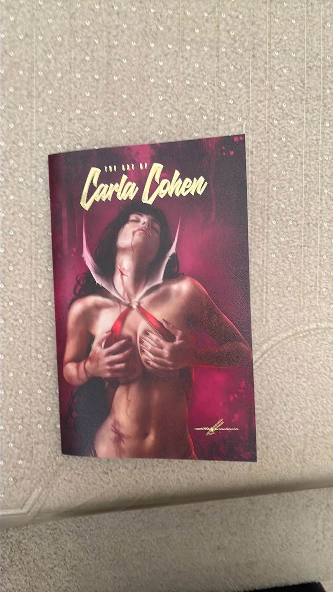 Product image for Carla Cohen Artbook GOLD RAINBOW WHATNOT Foil Exclusive Ltd 200 RARE B
