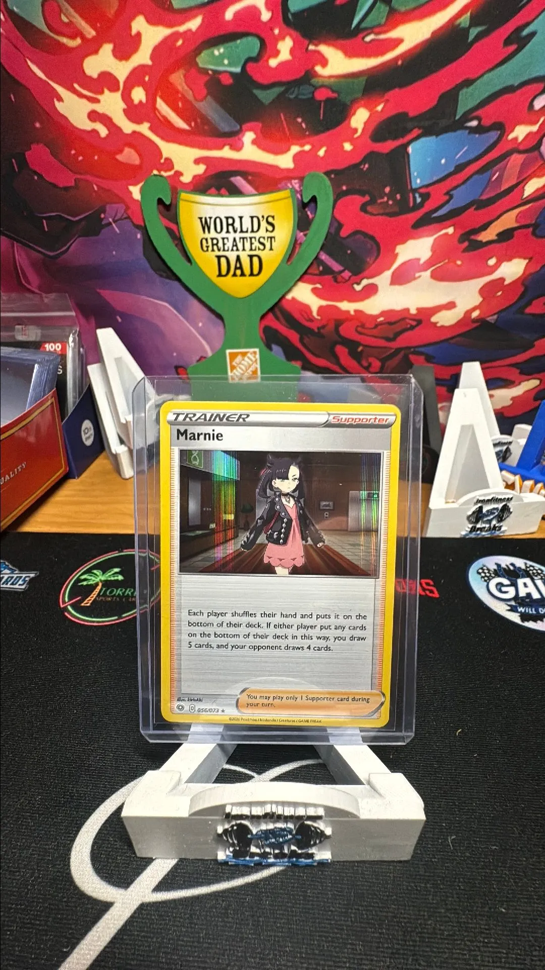 Product image for Pokémon Card TCG Marnie Champion's Path 056/073 Holo Holo Rare Near Mint