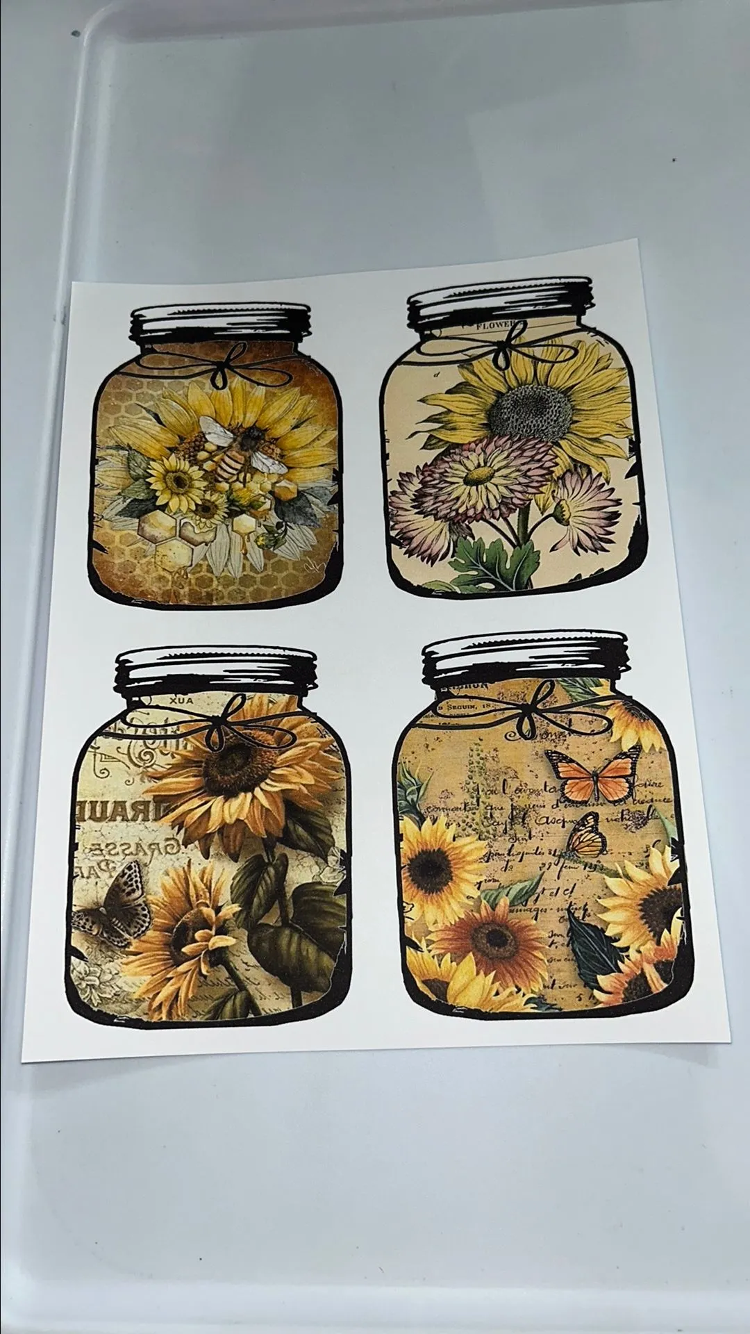 Product image for Flower Mason Jar Printable #15