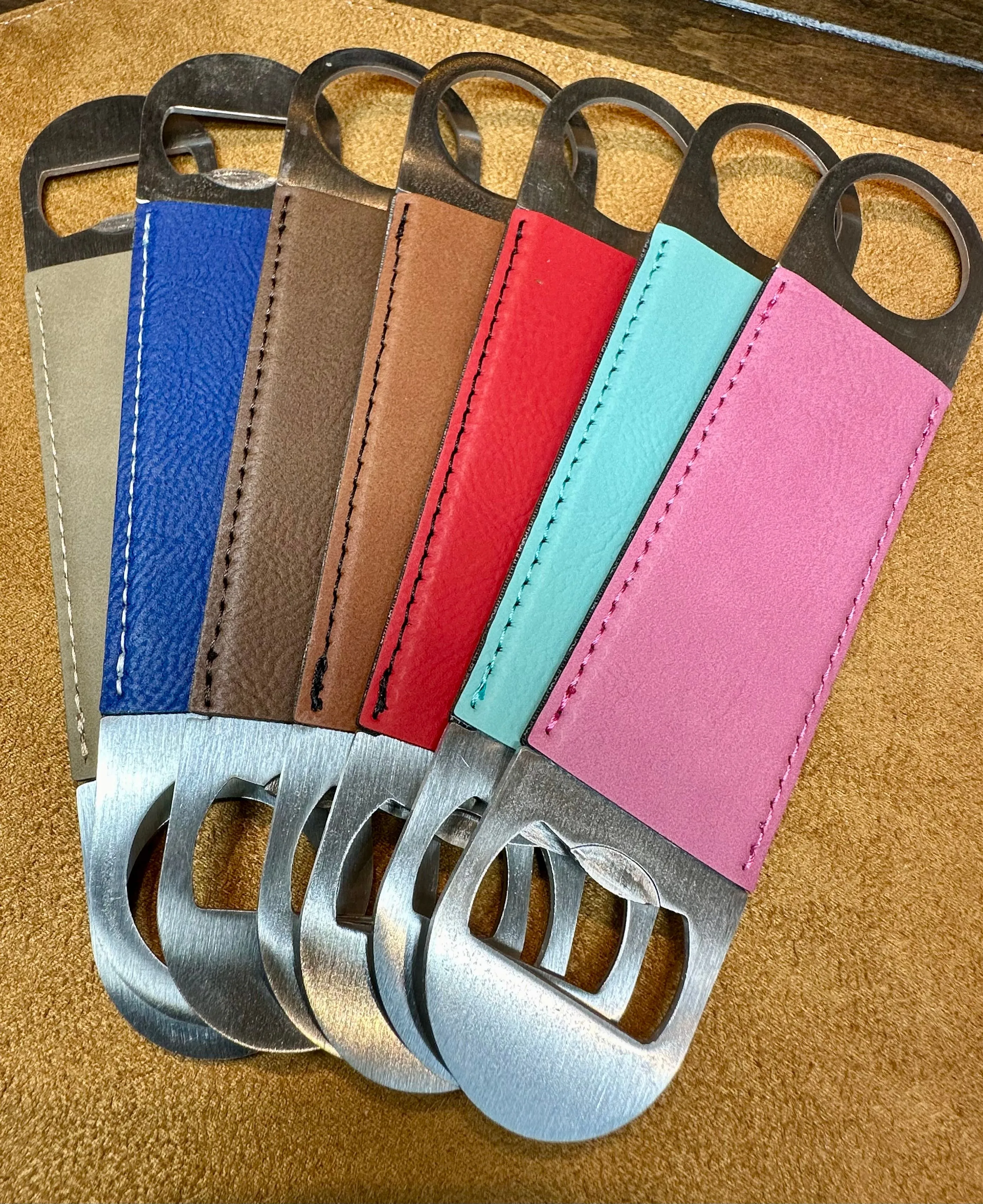 Product image for Bartender's leather bottle opener