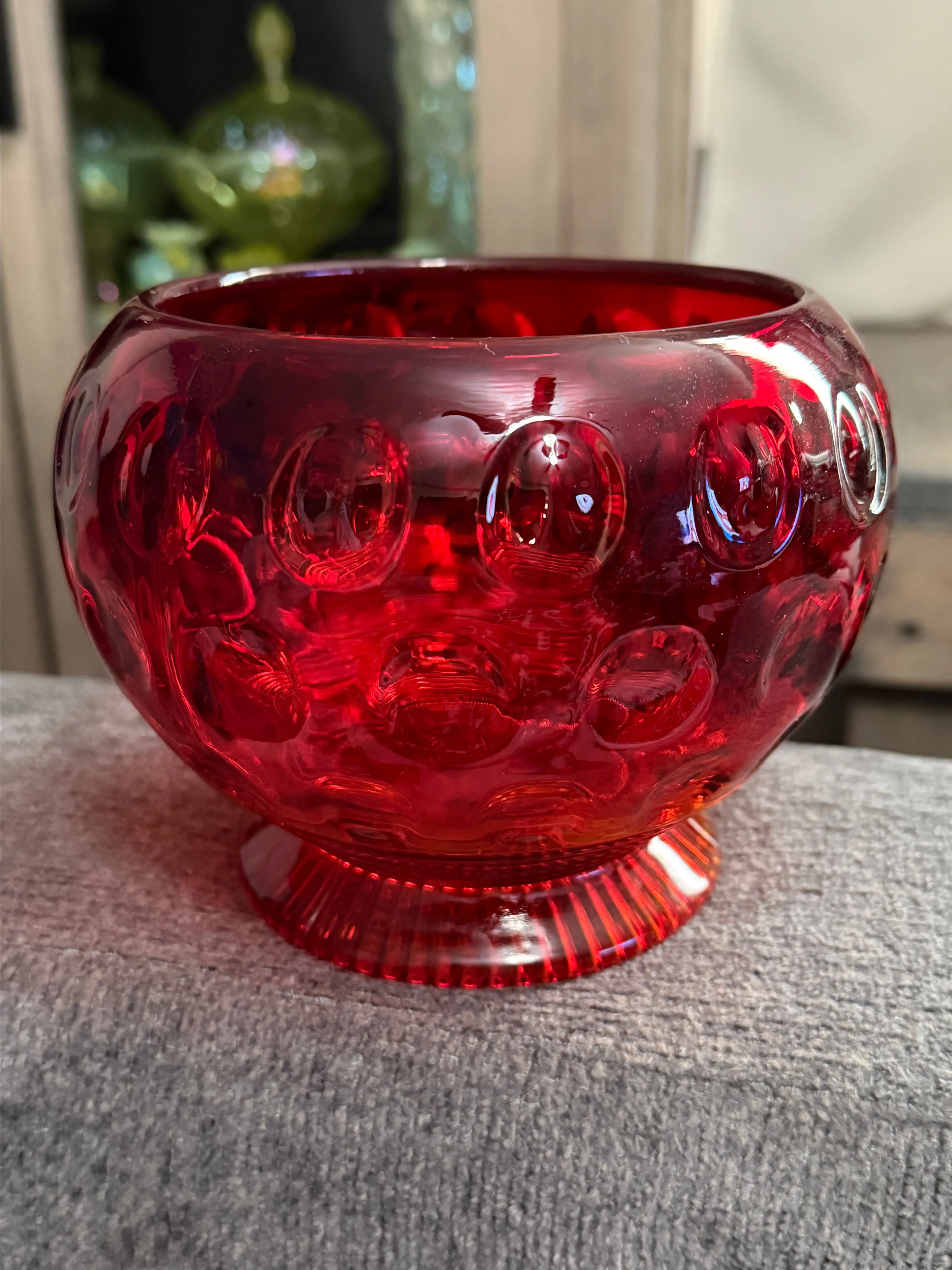 Product image for Imperial Glass Amberina "Old English" Rose Bowl