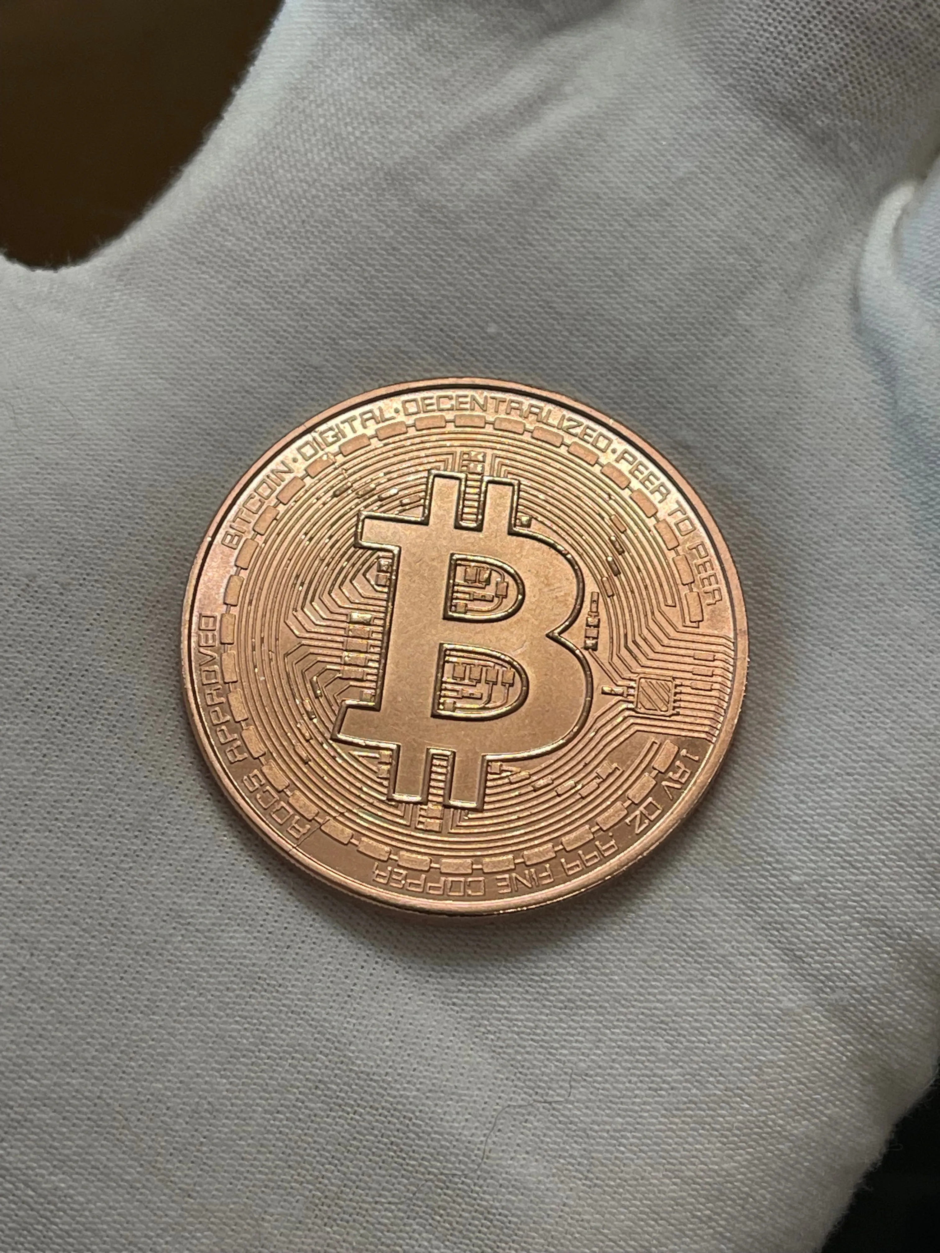 Product image for Bitcoin 1 oz Copper