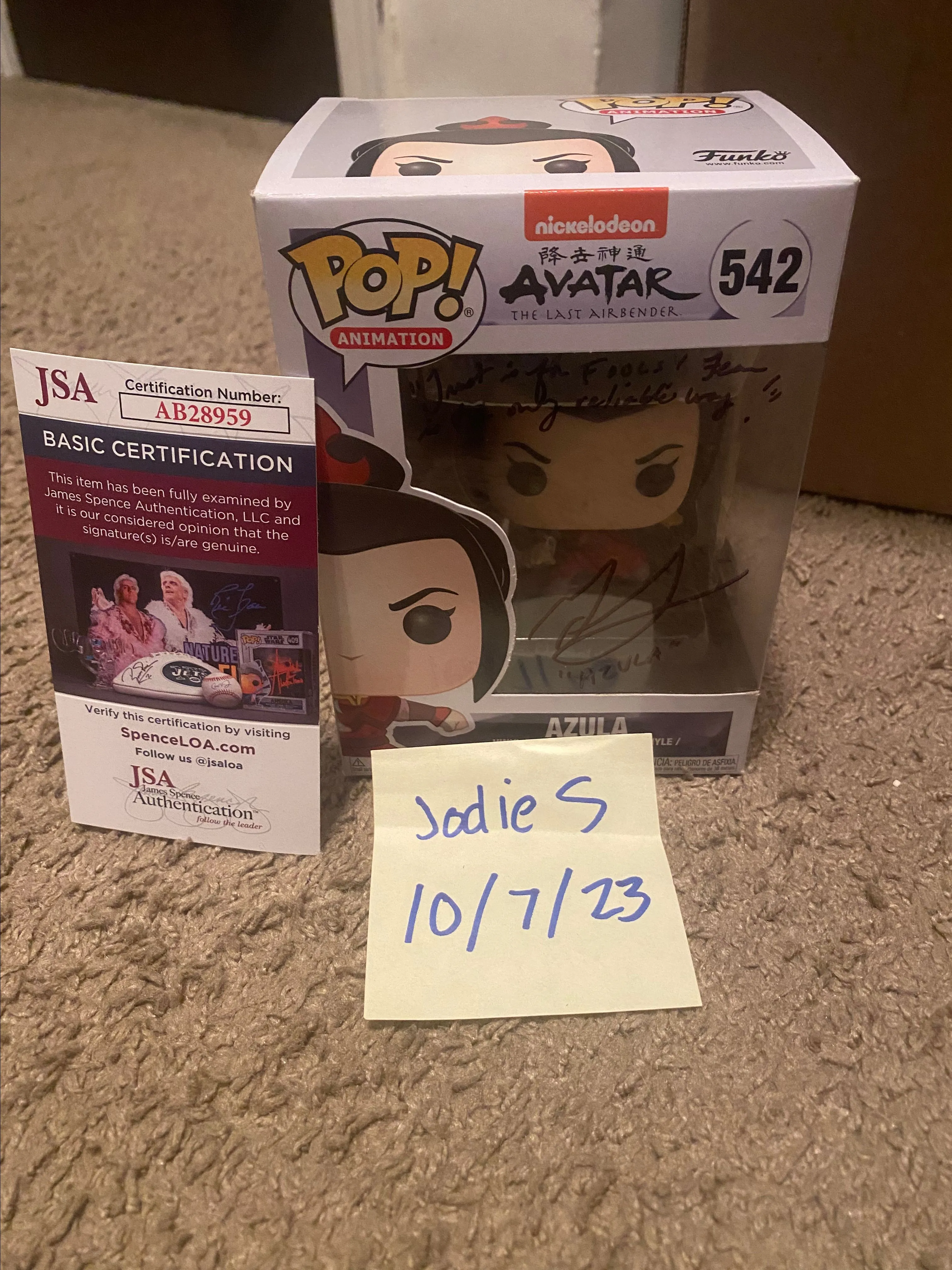 Product image for Grey DeLisle Signed avatar airbender Funko Pop