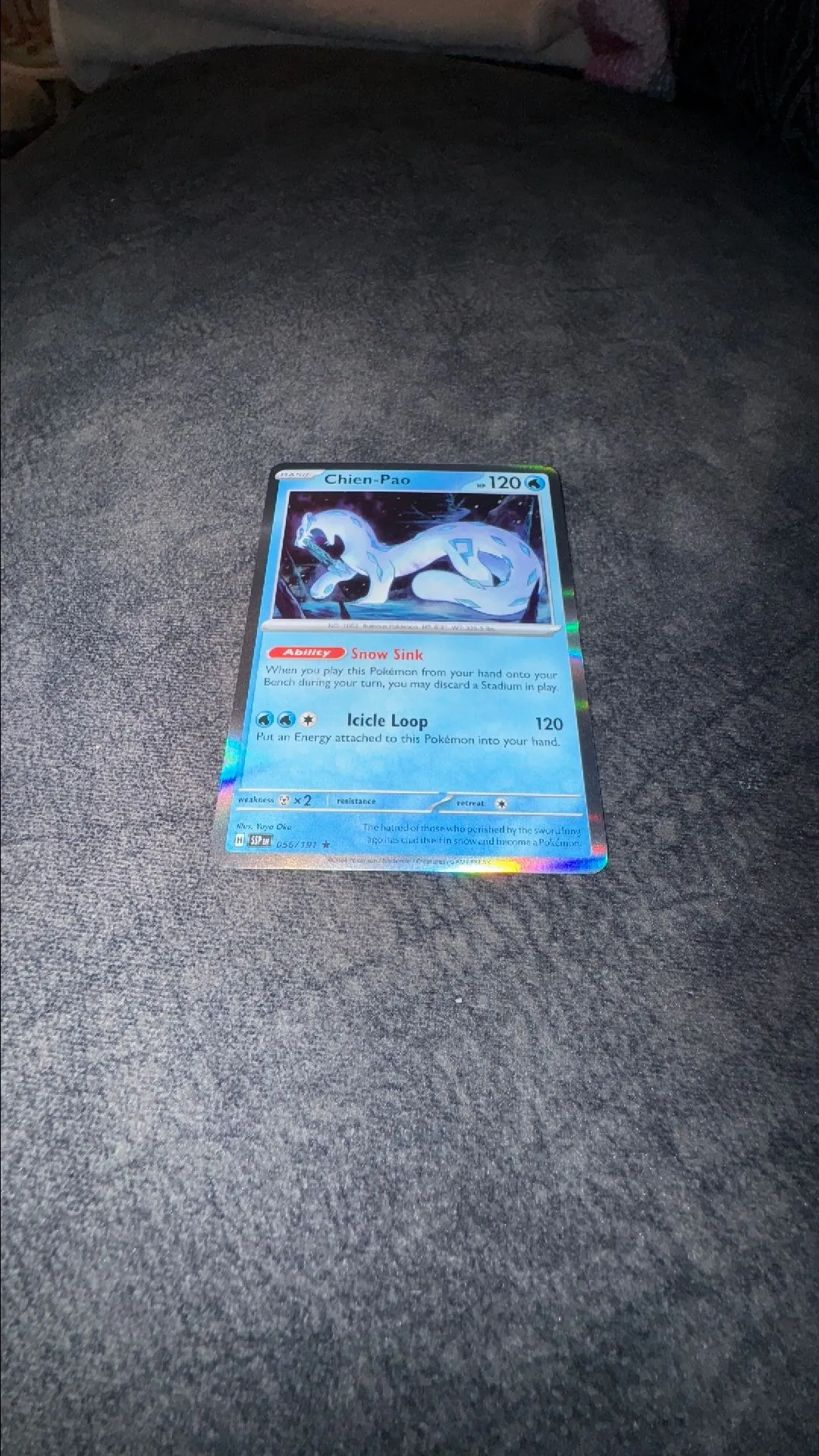 Product image for Chien-Pao 56/191 - Pokemon Surging Sparks - Holo - Mint - Pack Fresh