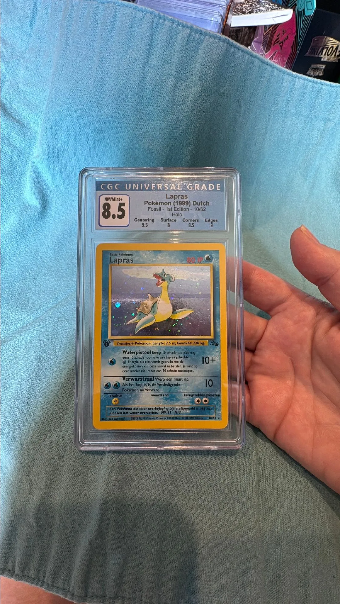 Product image for Slab - DUTCH Lapras 1st edition Fossil CGC 8.5