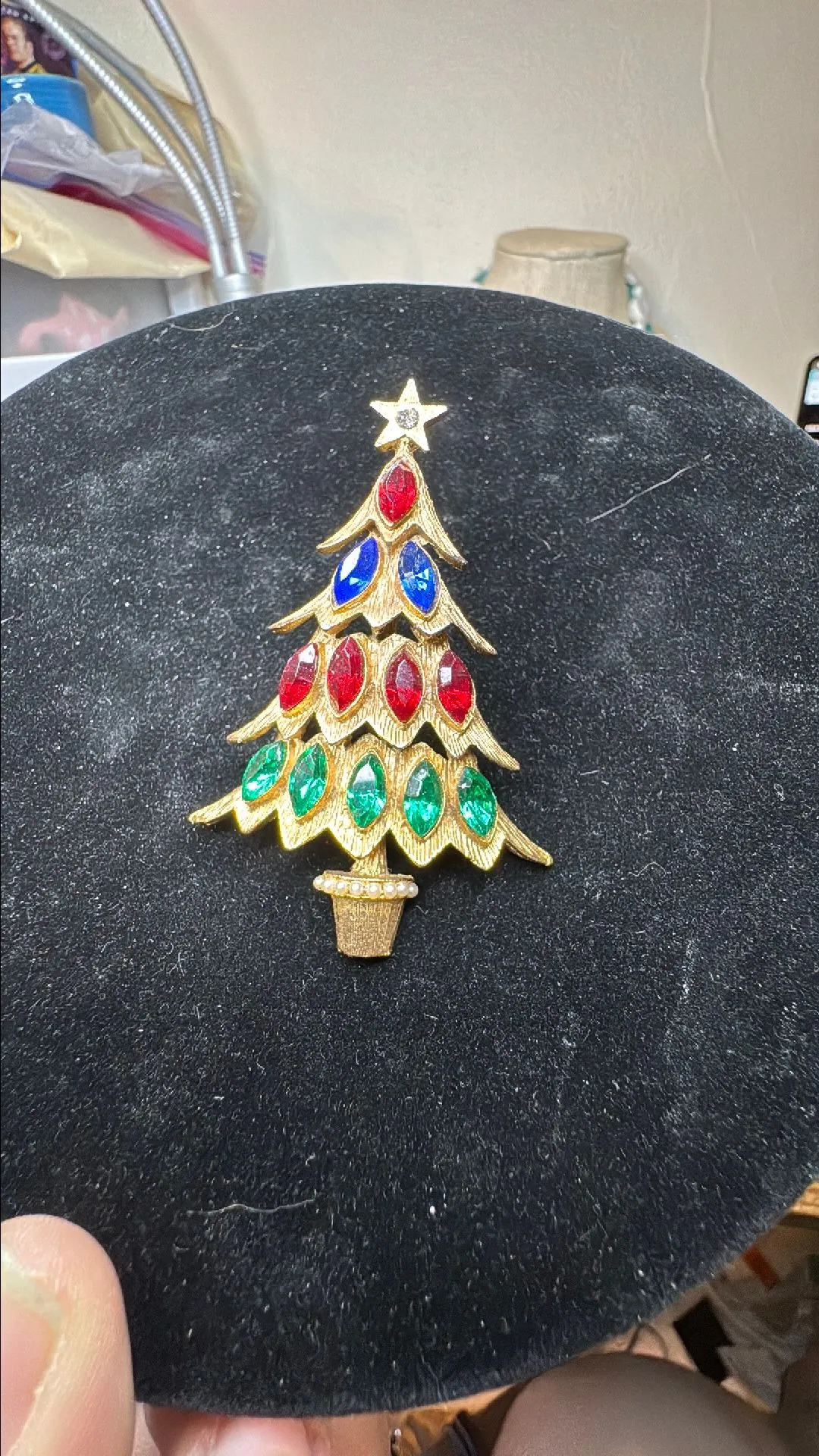 Product image for Hattie Rhinestone Tree Brooch