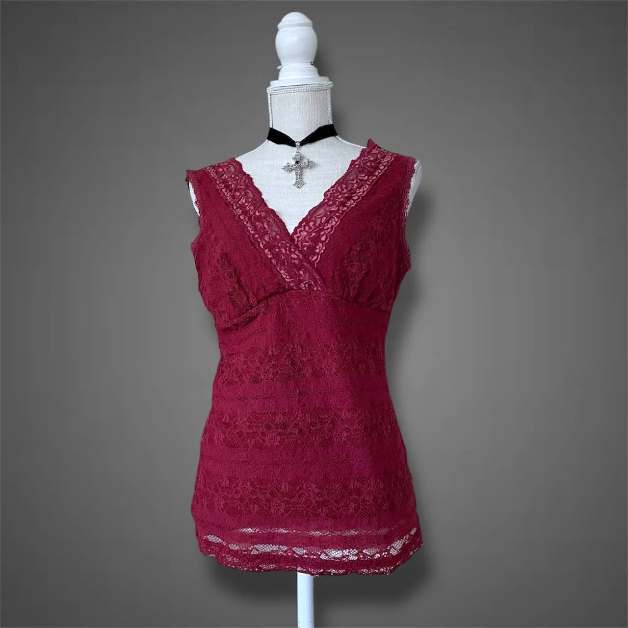 Product image for Red lace top