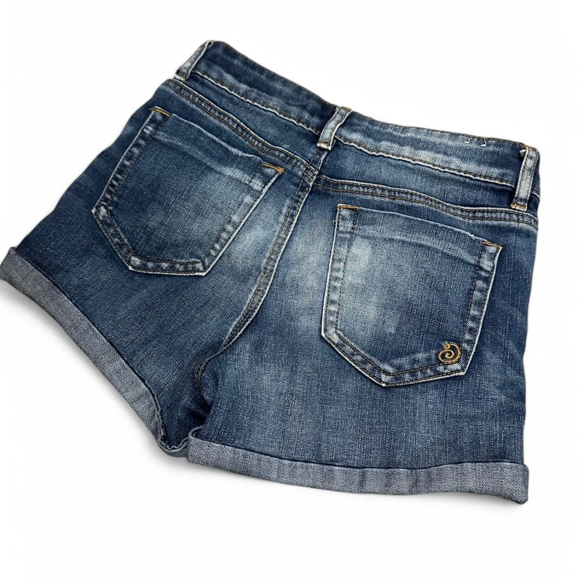 Product image for #14 Indigo Denim Mini Shorts
