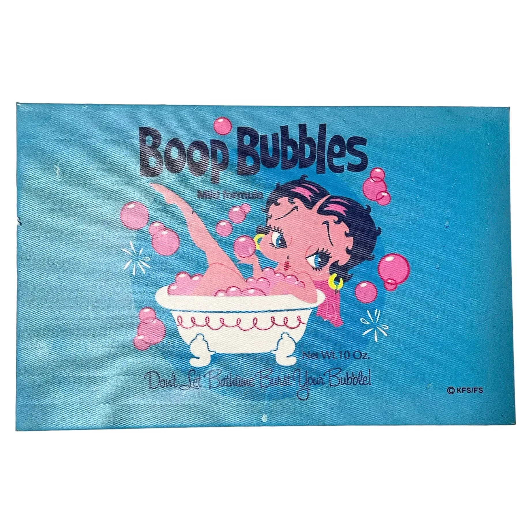 Product image for BETTY BOOP canvas wall art bubbles