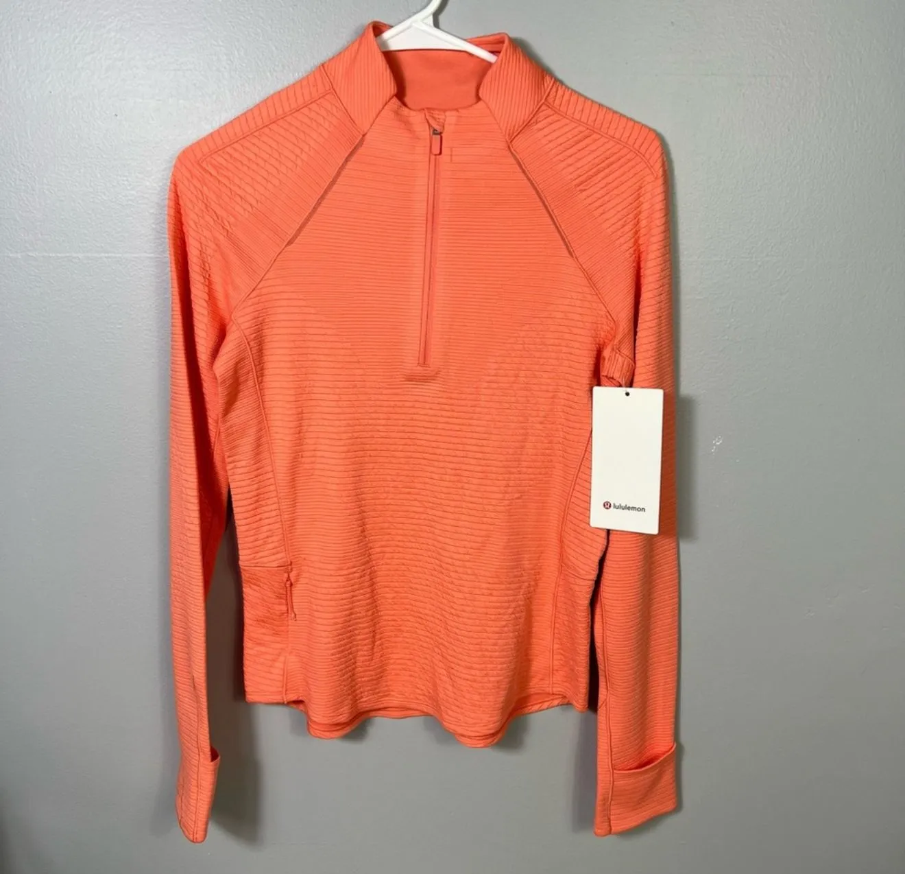 Product image for Lululemon Ventscape Half-Zip Long Sleeve Sunny Coral