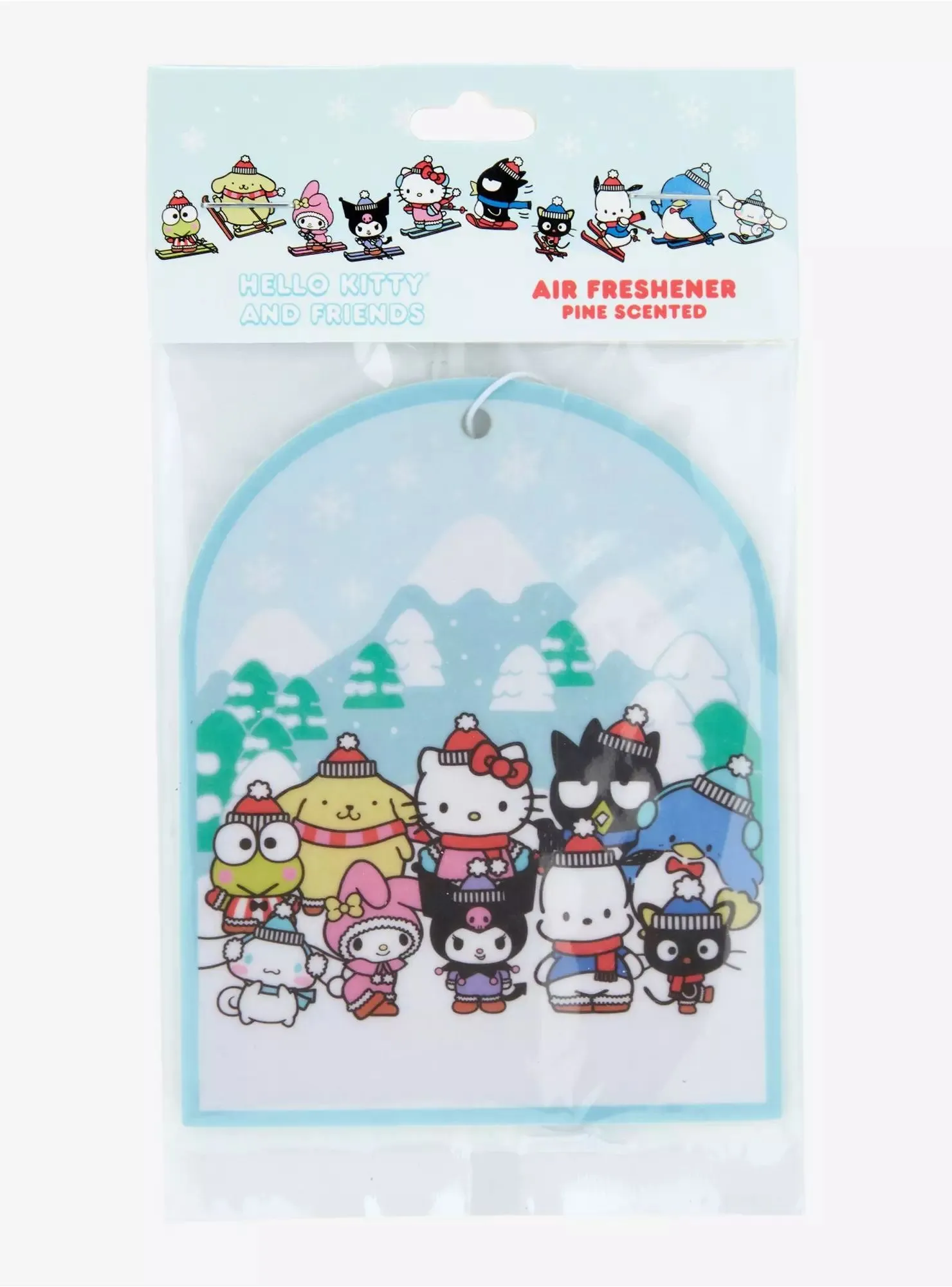 Product image for Sanrio Hello Kitty and Friends Snow Day Pine Scented Air Freshener.