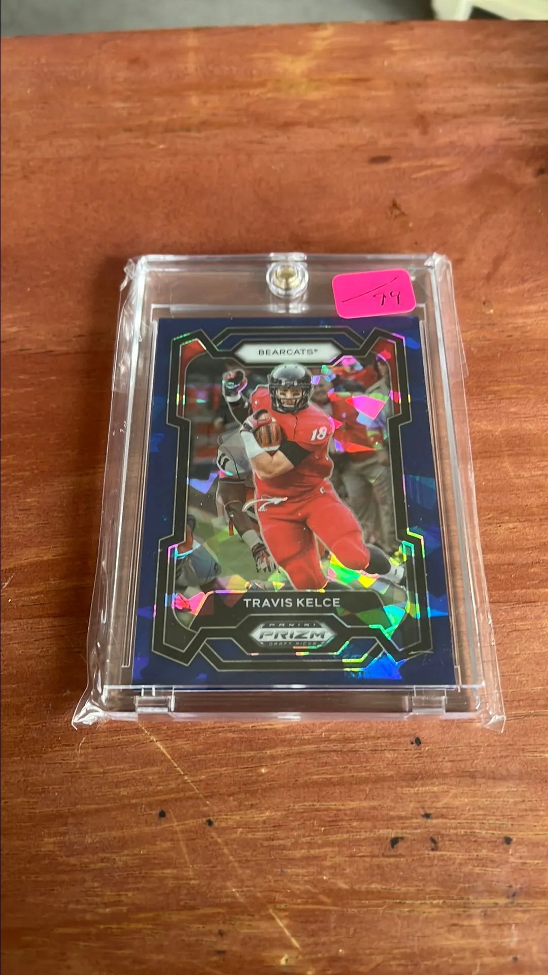 Product image for 2024 Draft Prizm Picks Travis Kelce Blue Cracked Ice /230