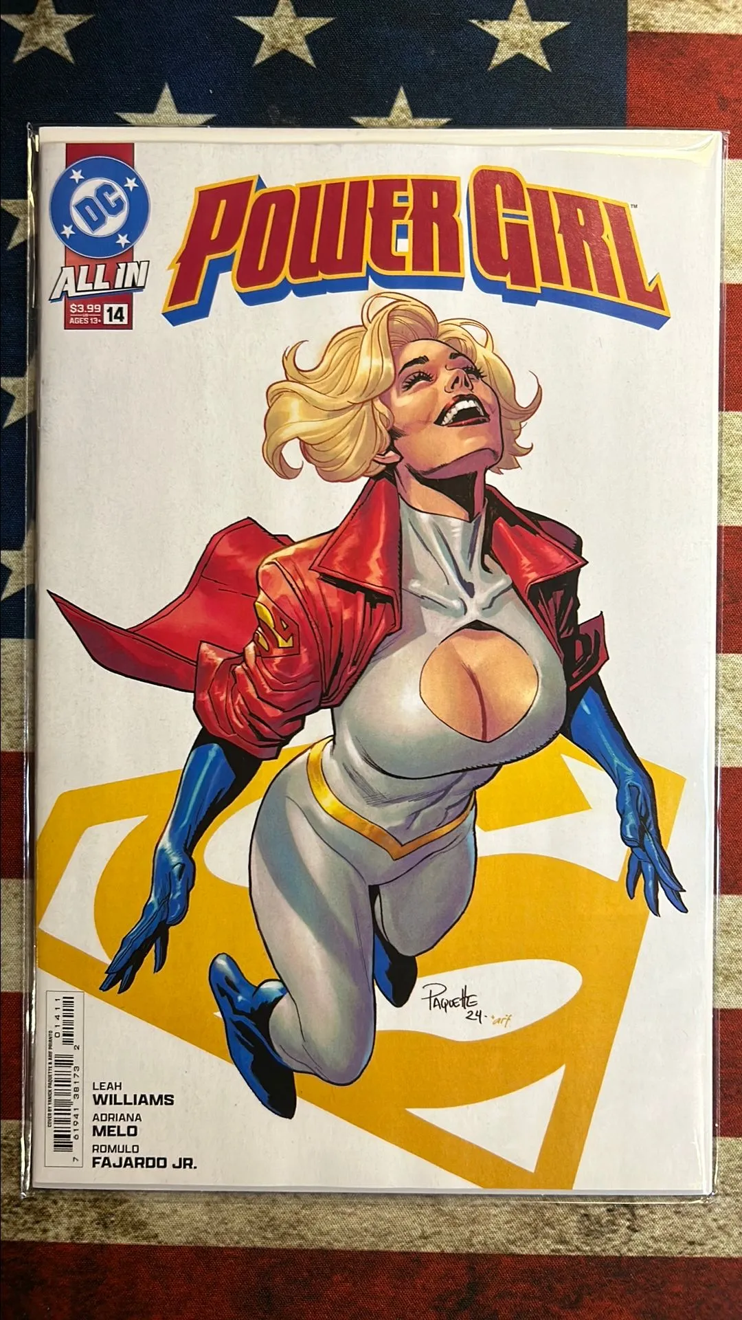 Product image for Power Girl 14 Cvr A Paquette DC All IN NM