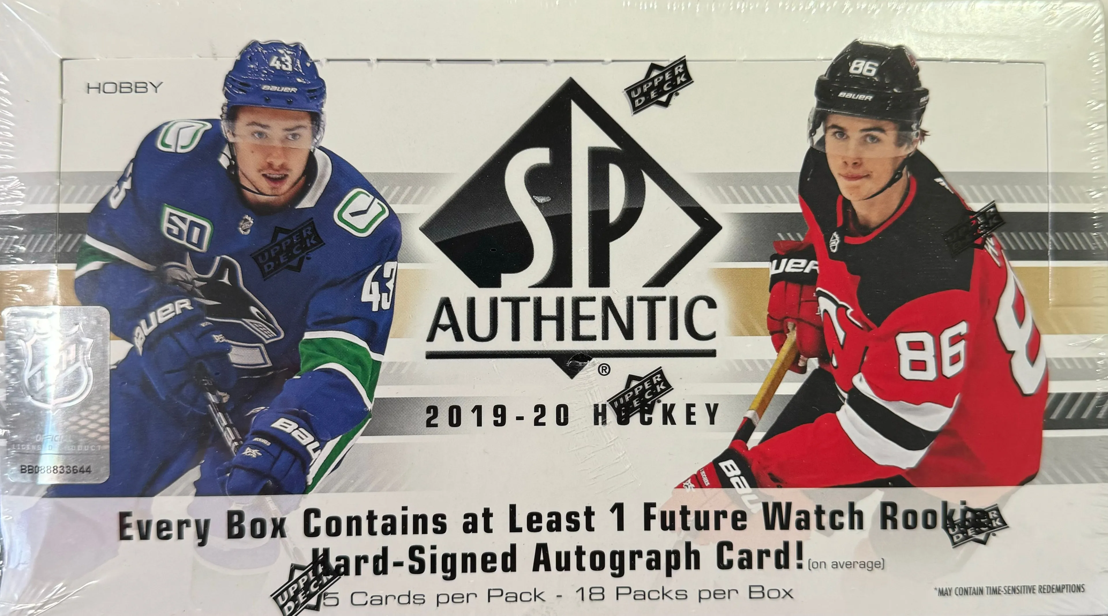 Product image for 2019-20 SP Authentic Hobby box case fresh
