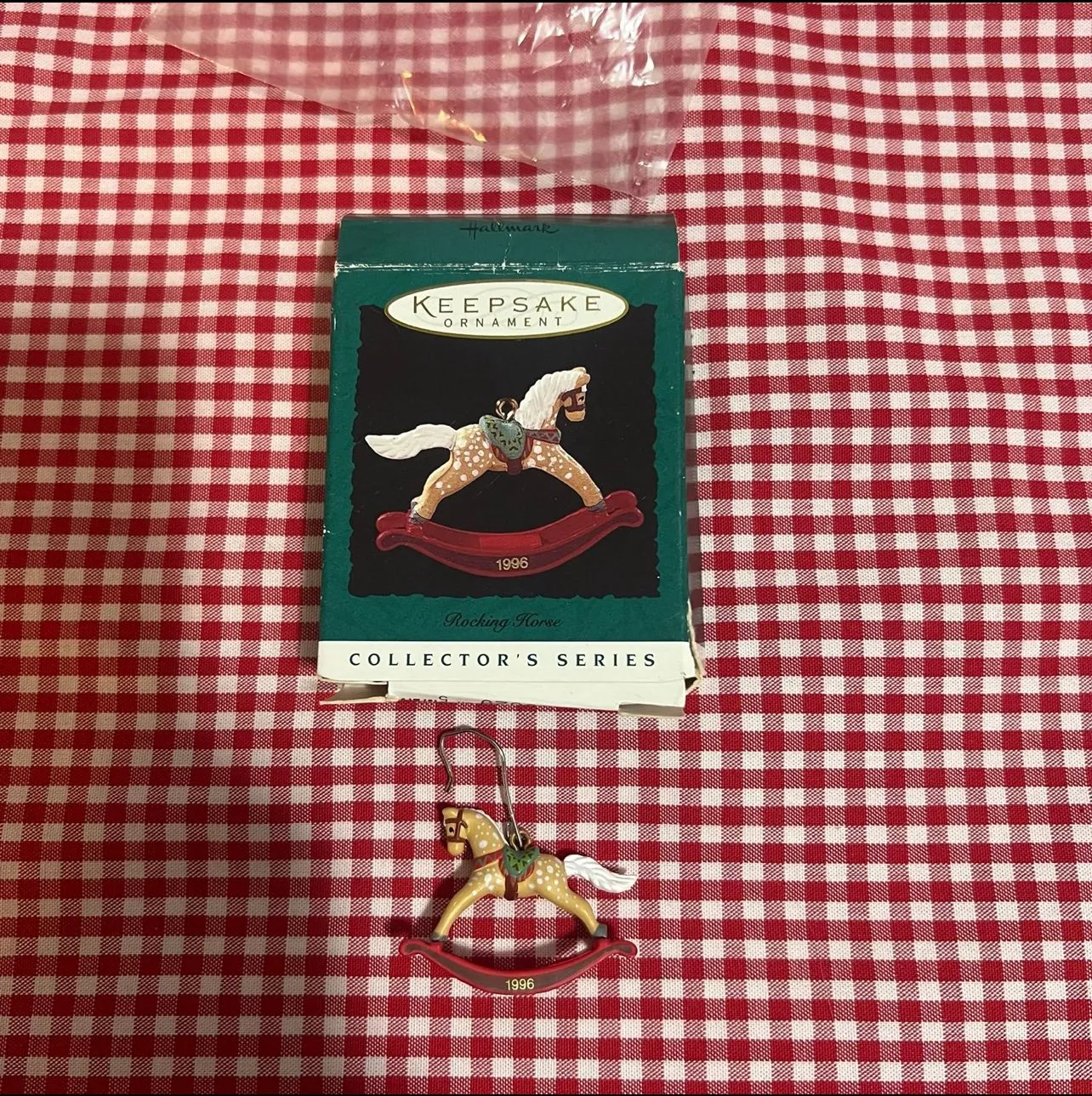 Product image for Rocking Horse`1996`Miniature-Rocking Horse Series-Hallmark Christmas Ornament