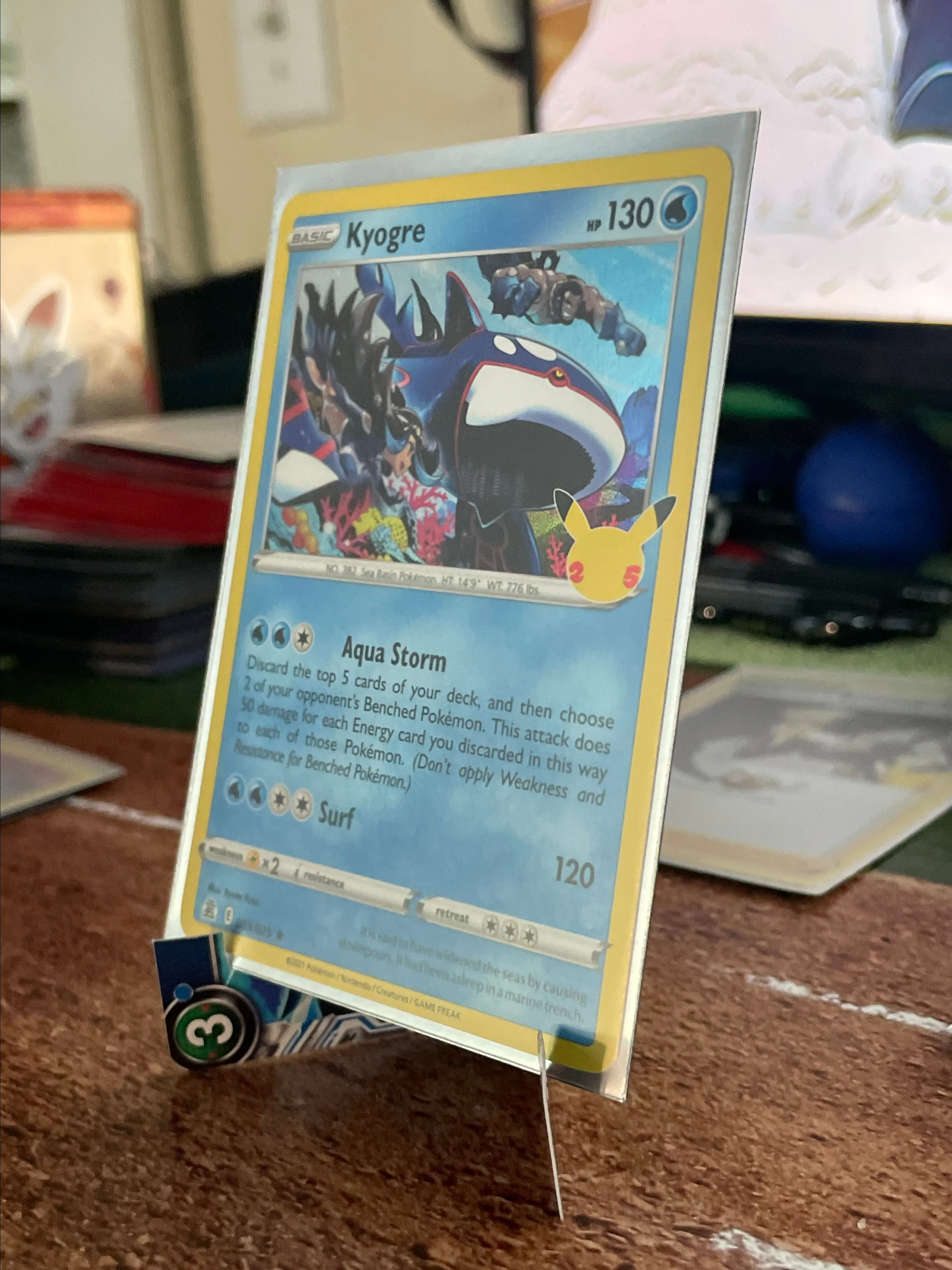 7th grade report card Primal Kyogre EX 032/070- Ultra Rare - Pokemon Card main image 1