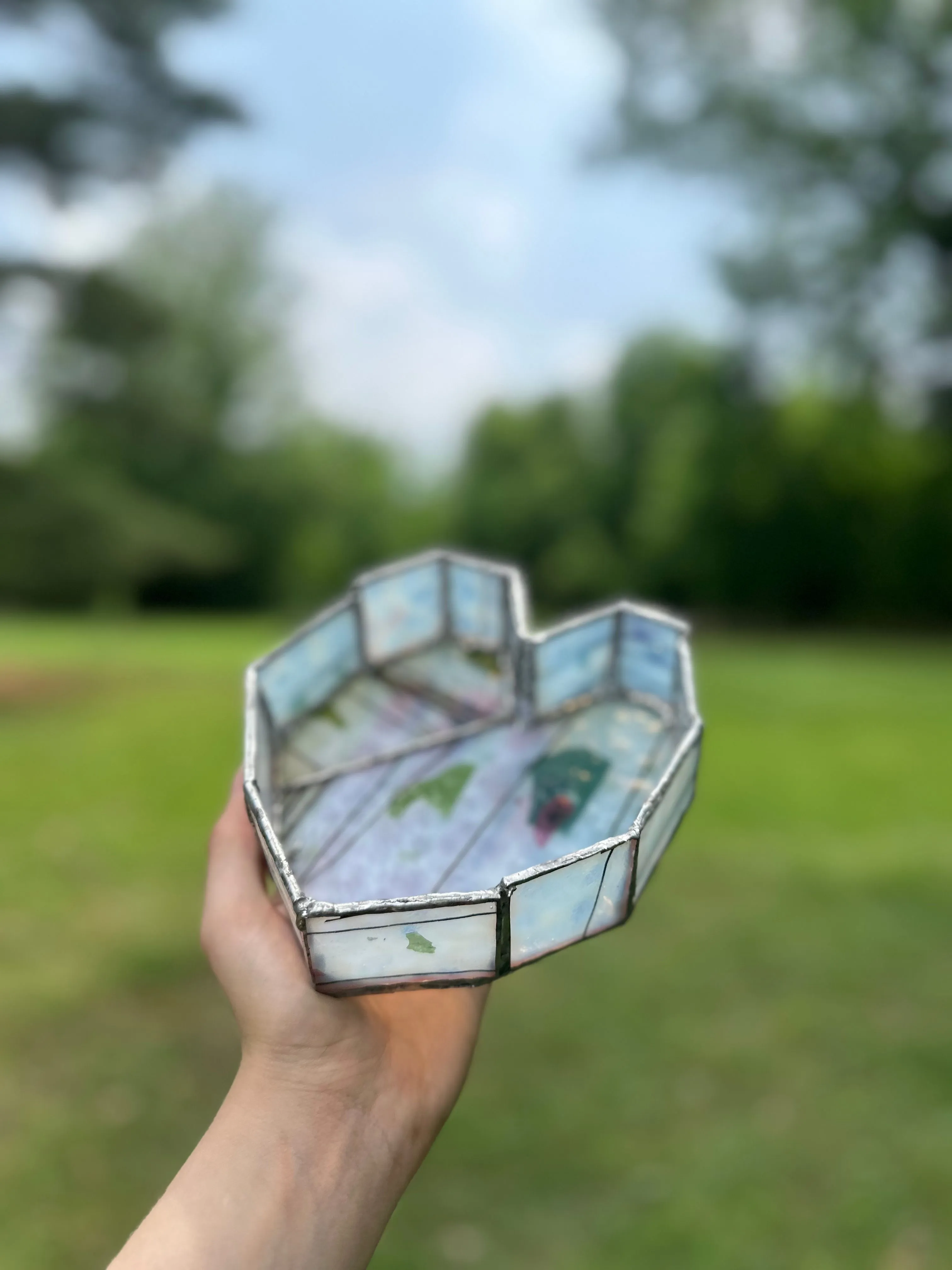 Product image for Stained Glass Heart Jewelry Box