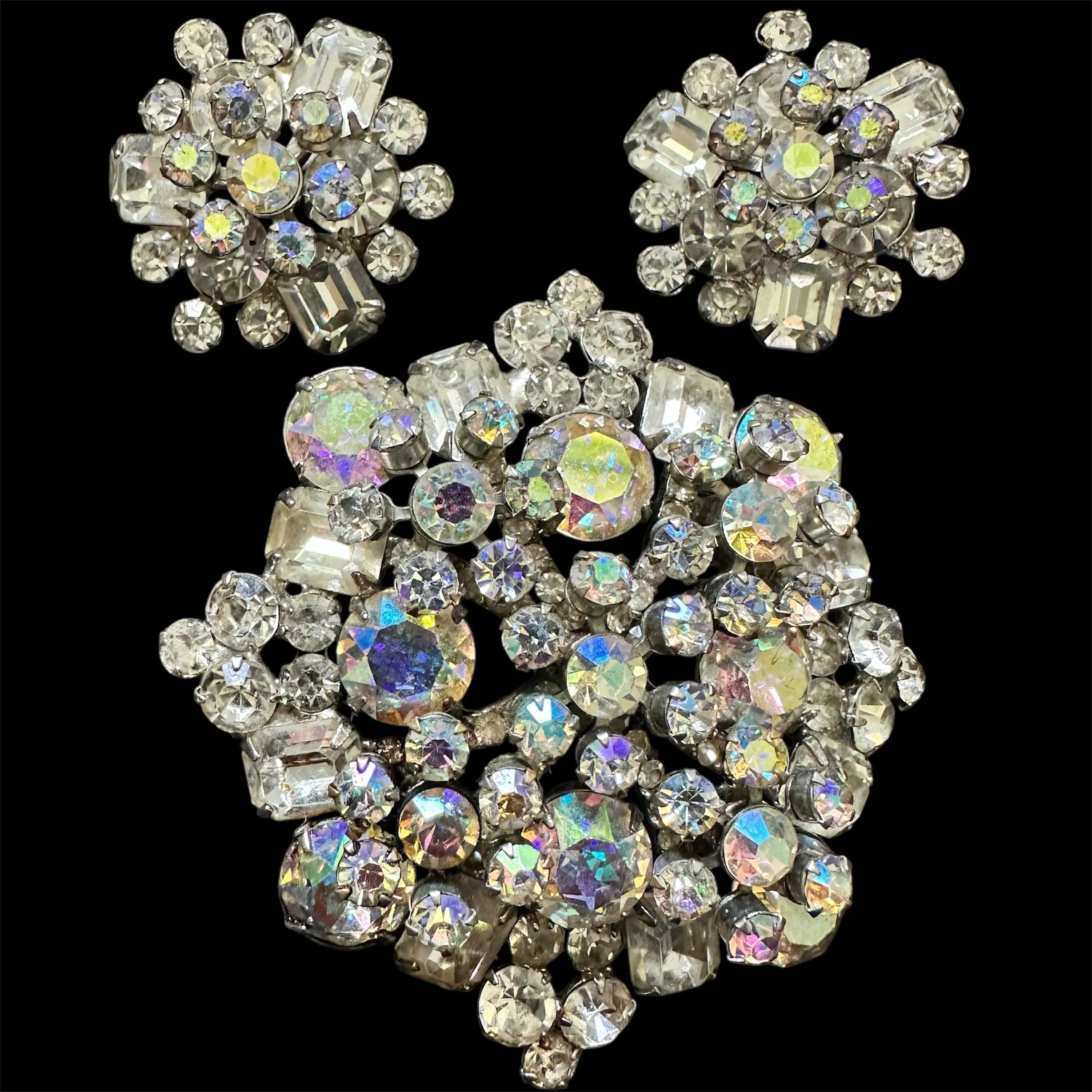 Product image for LG Juliana AB Brooch & Earrings Set