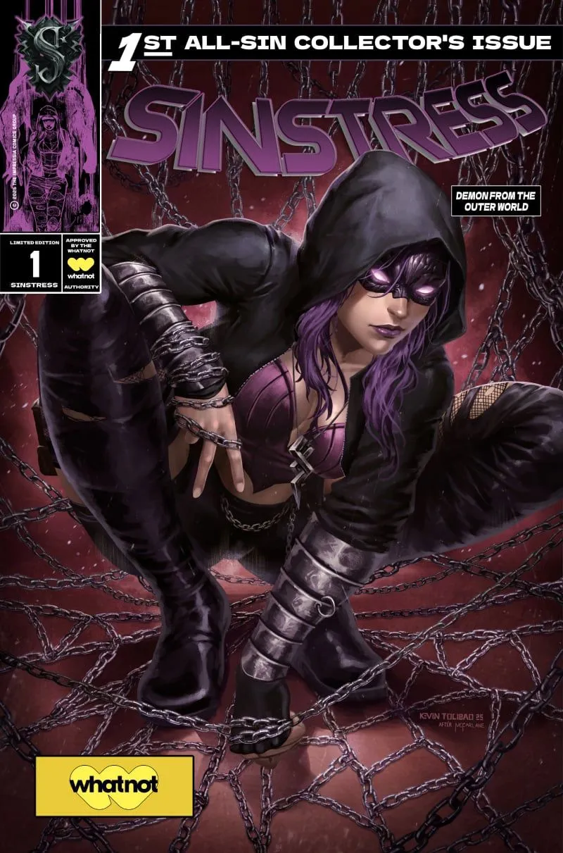 Product image for SINSTRESS #1 KEVIN TOLIBAO EXCLUSIVE WHATNOT CON TRADE VARIANT
