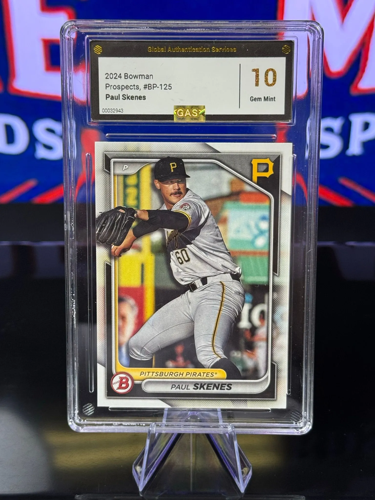 2024 Bowman Prospects Paul Skenes Rookie Card GAS Gem Mint 10  Whatnot:  Shop, Sell, Connect