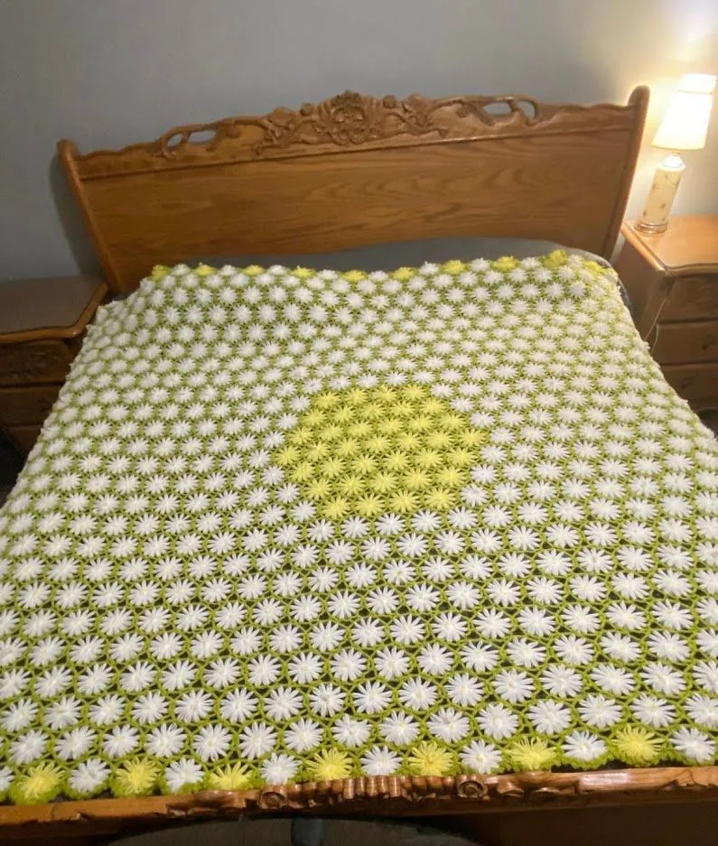 Product image for Vintage Daisy Chain Afghan