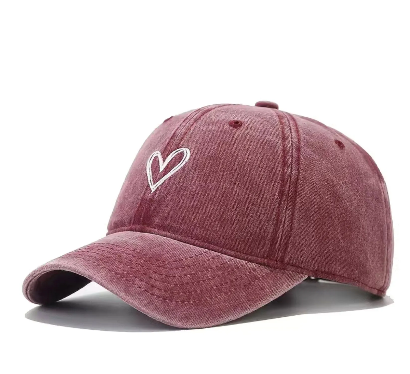 Product image for Embroidered Heart Baseball Hat