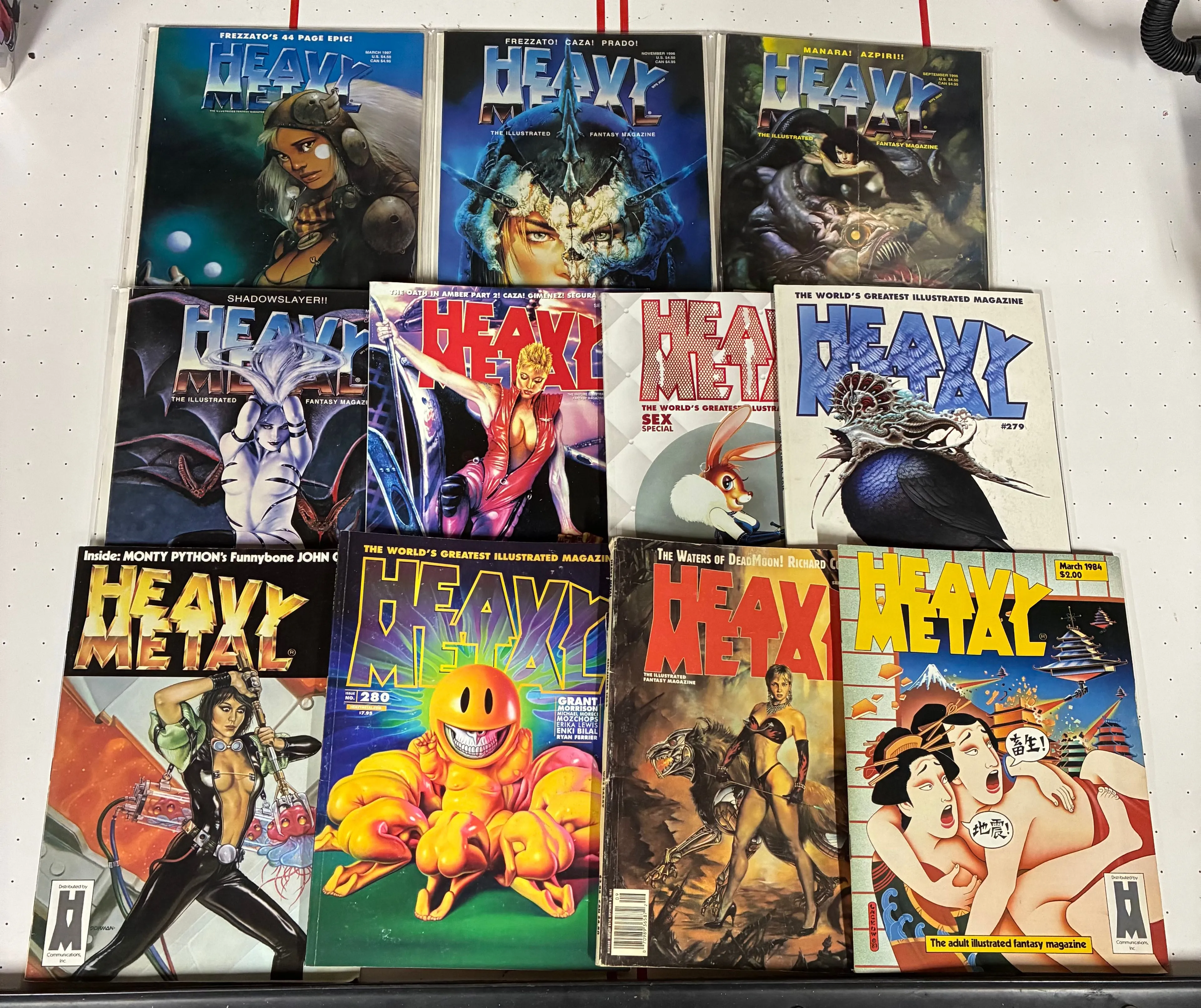 Product image for 10 HEAVY METAL MAGAZINE LOT