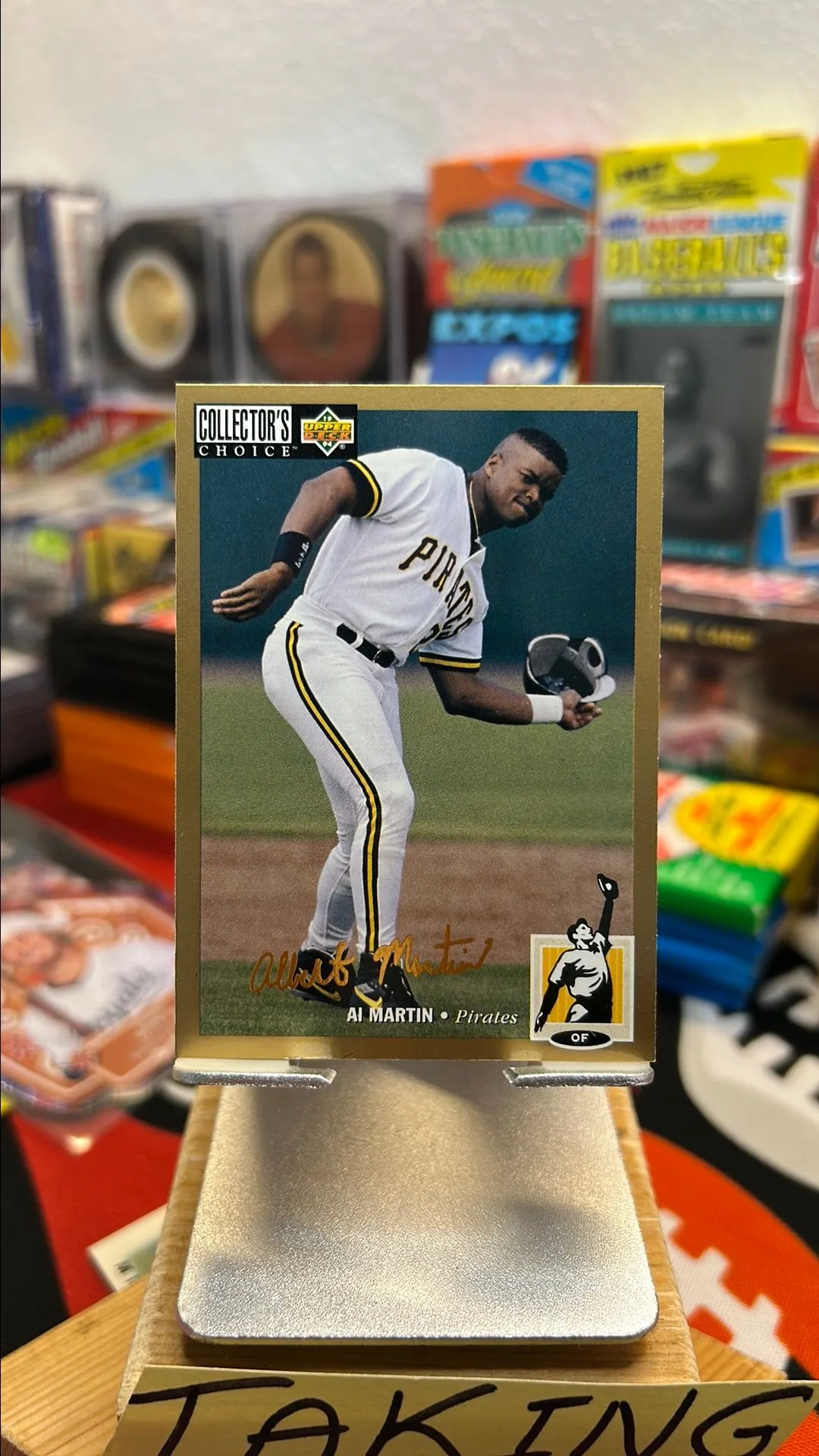 Product image for 1994 Upper Deck Collector's Choice Gold Foil Signature Al Martin #187