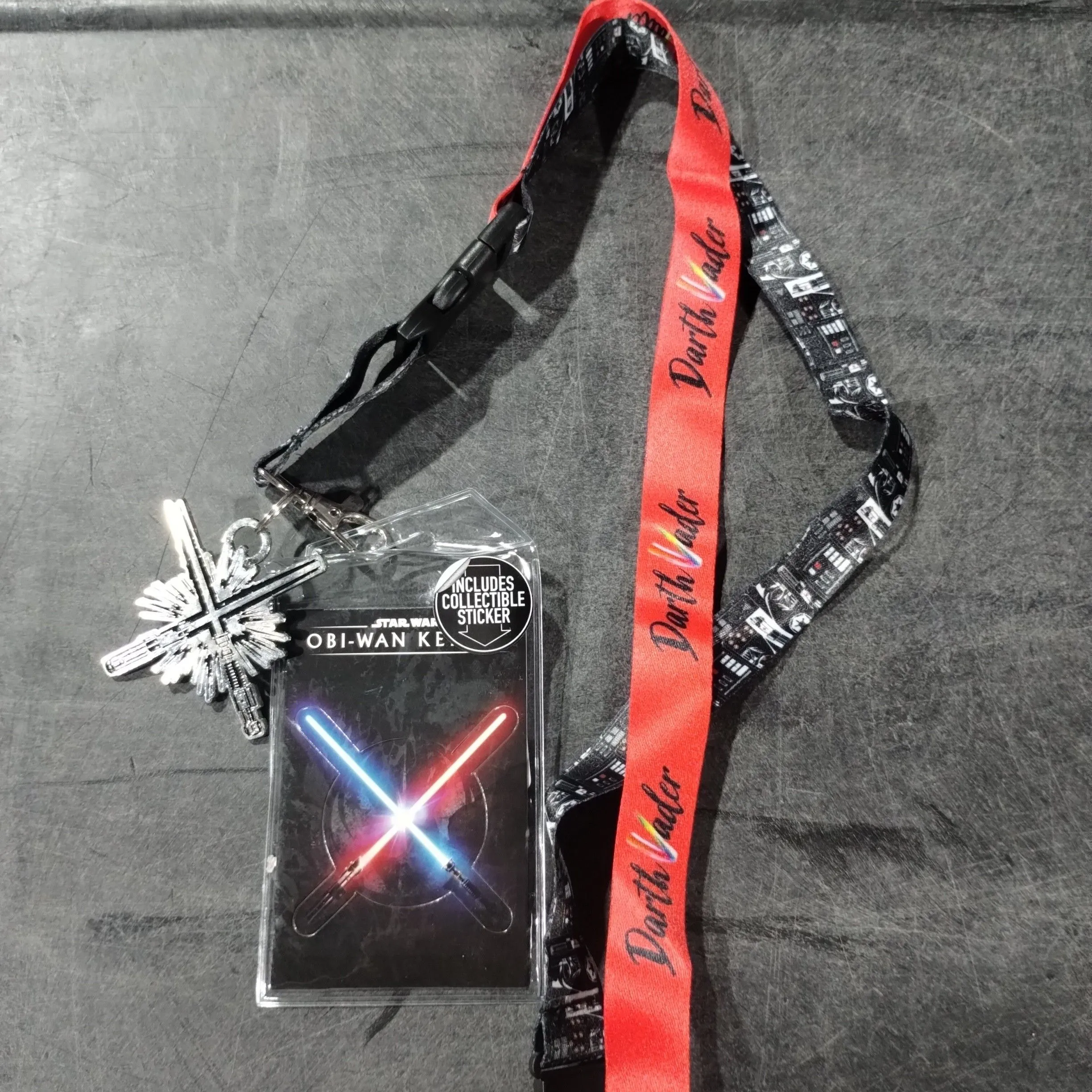 Product image for Darth Vader Star Wars Lanyard Obi-Wan - Metal Charm