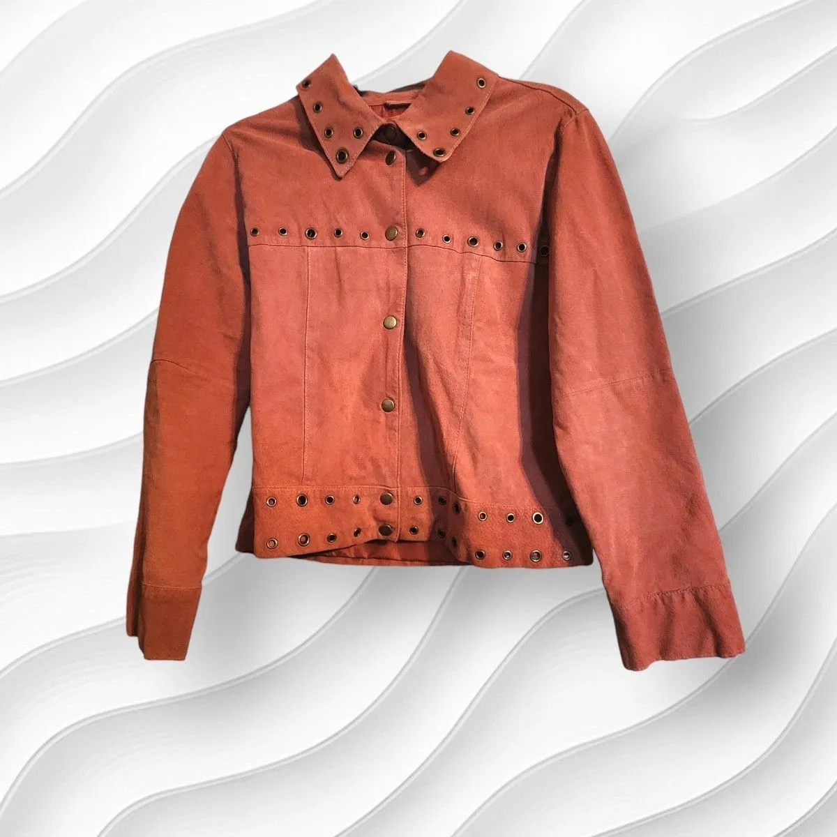 Product image for Beautiful 100% Suede Moto Jacket. Size M. By Robert Louis