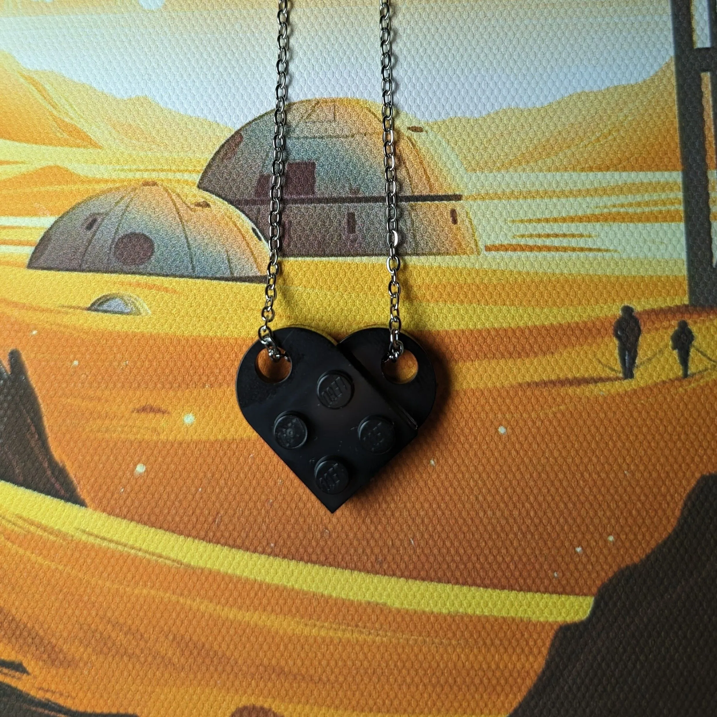 Product image for Heart Necklace Black