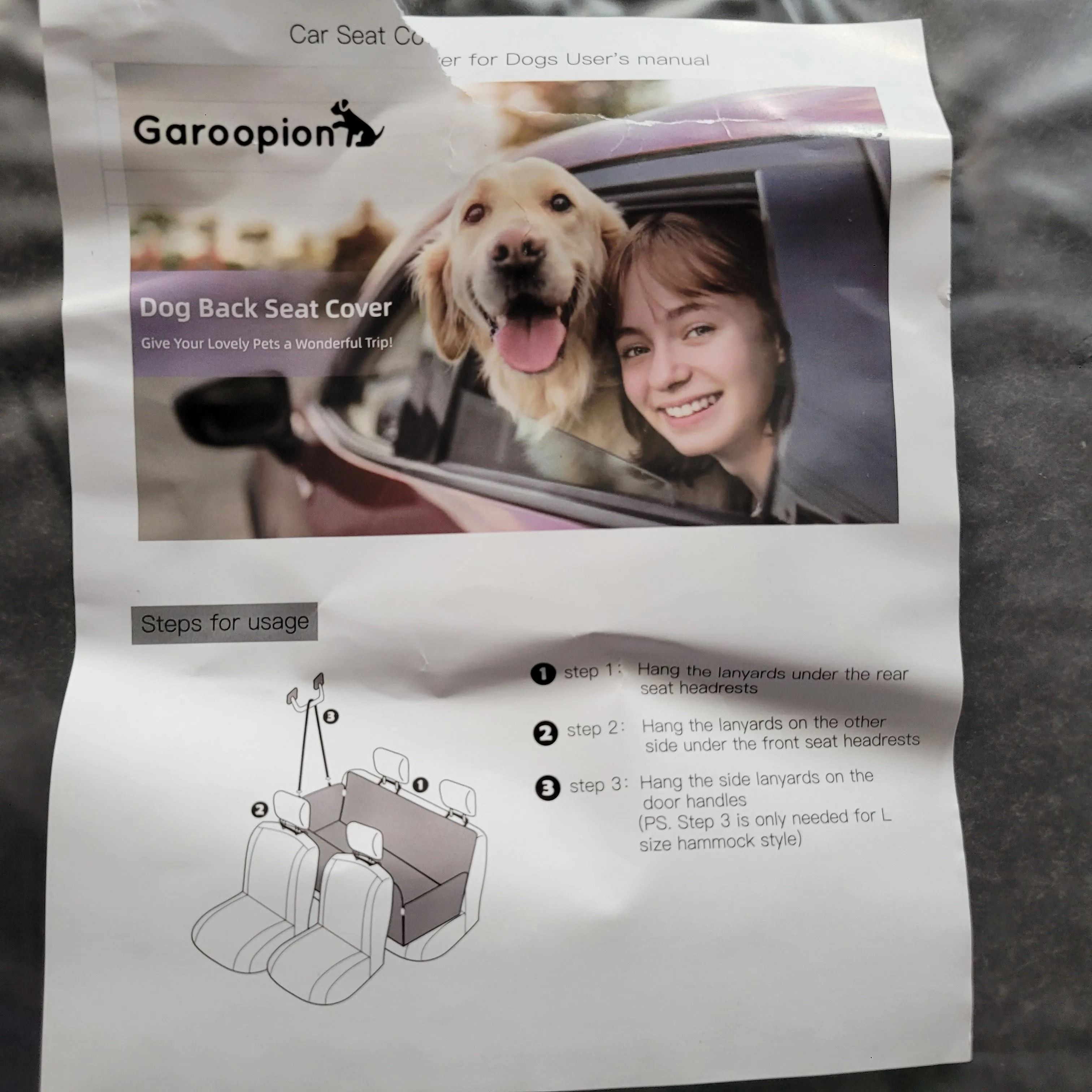 Product image for Garoopion dog back seat protection