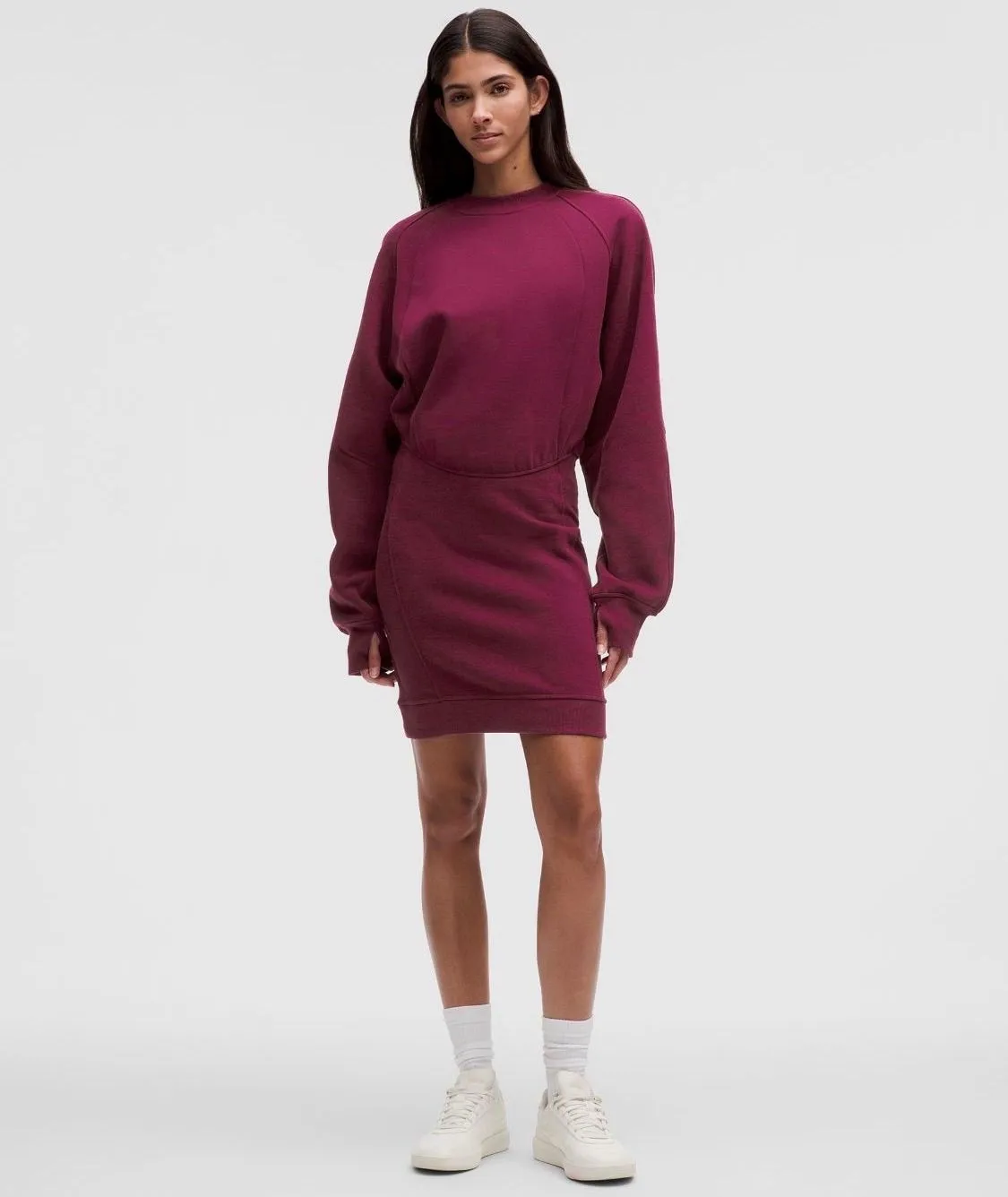 lululemon Scuba Long-Sleeve Dress - Size 4 - Deep Luxe