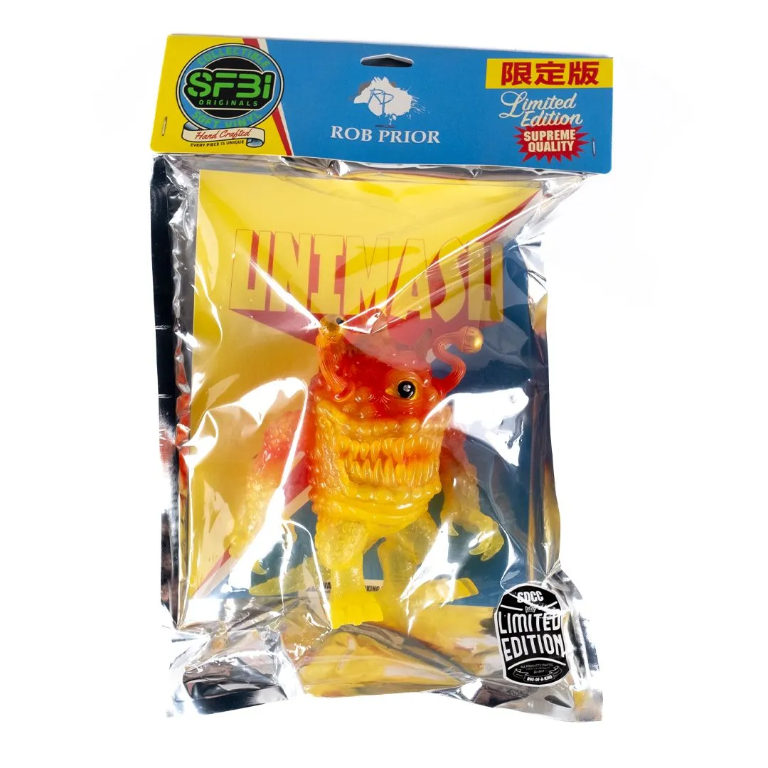 Product image for SFBI Originals x Rob Prior Unimasu Fire Monster Vinyl Figure: Mindstyle SFBI 1779