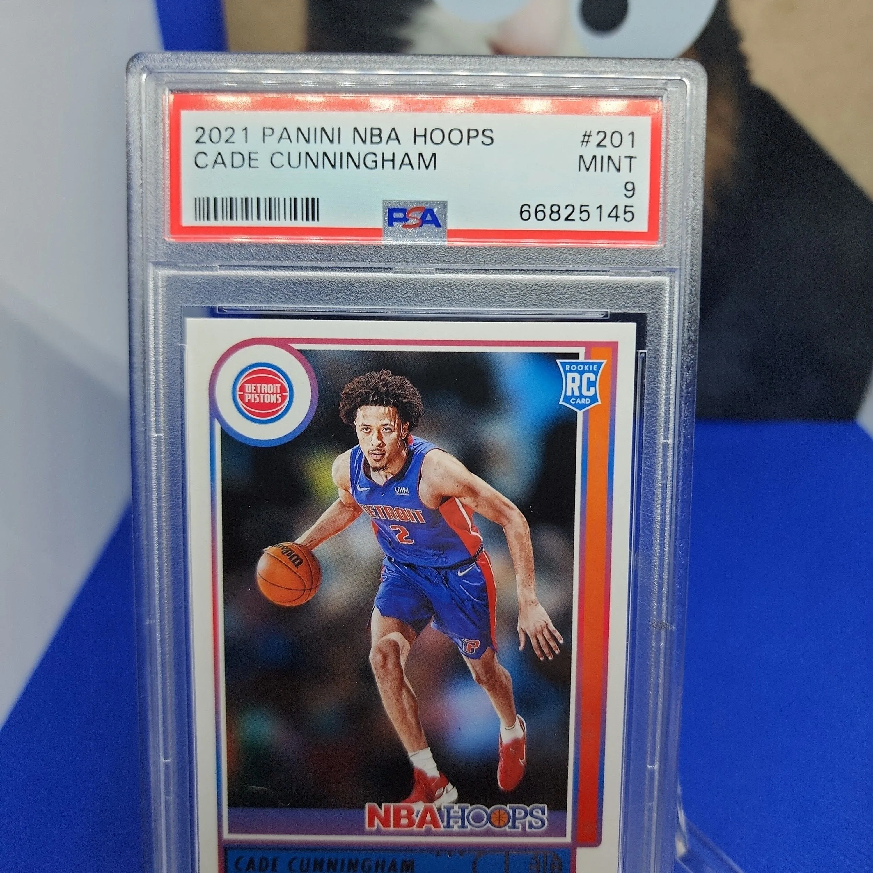 Product image for 2021 Panini Nba Hoops Cade Cunningham 201  PSA MINT 9