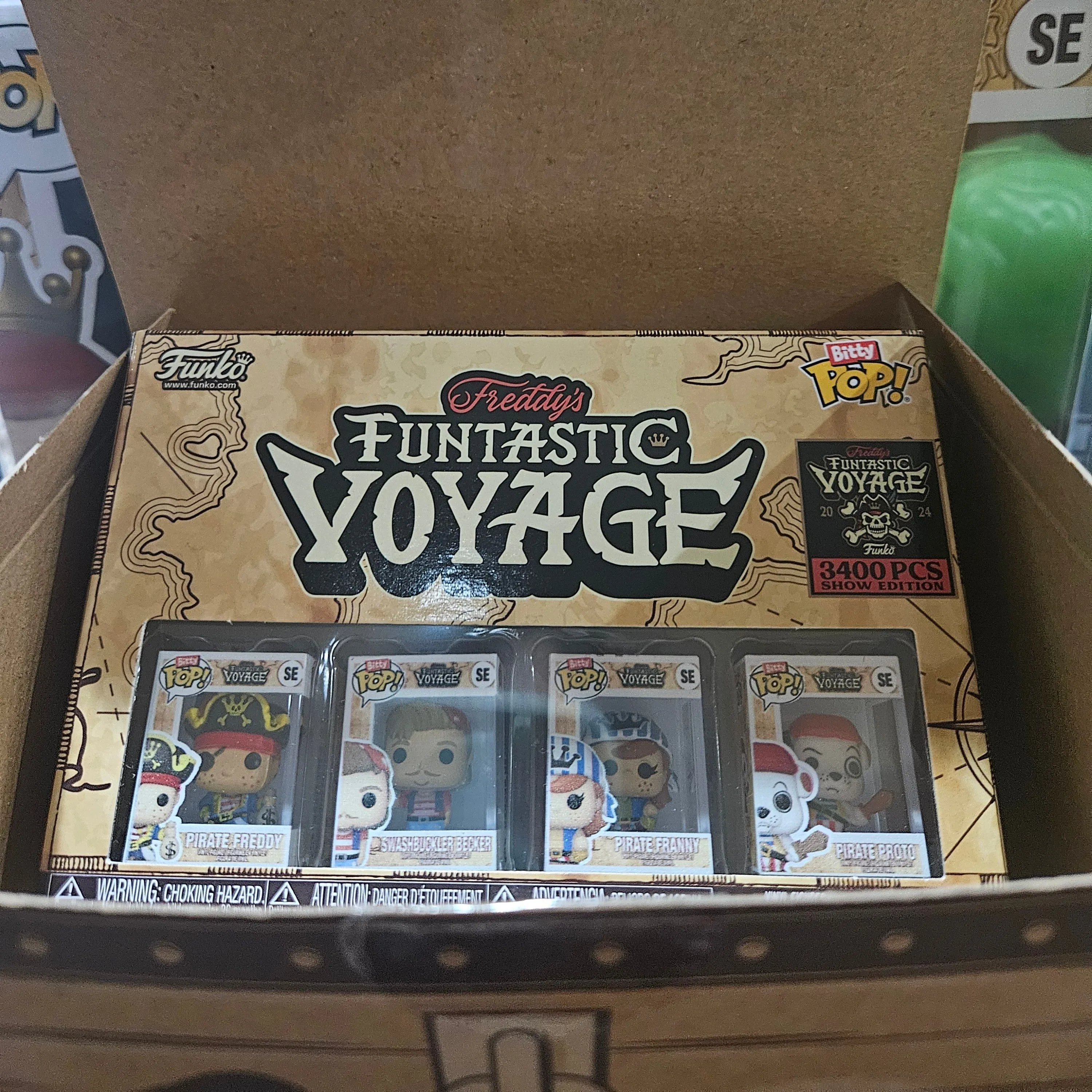 Product image for Funko Freddy's Funtastic Voyage 2024 Box of Fun Fundays Bitty Pop 4 Pack Le 3400